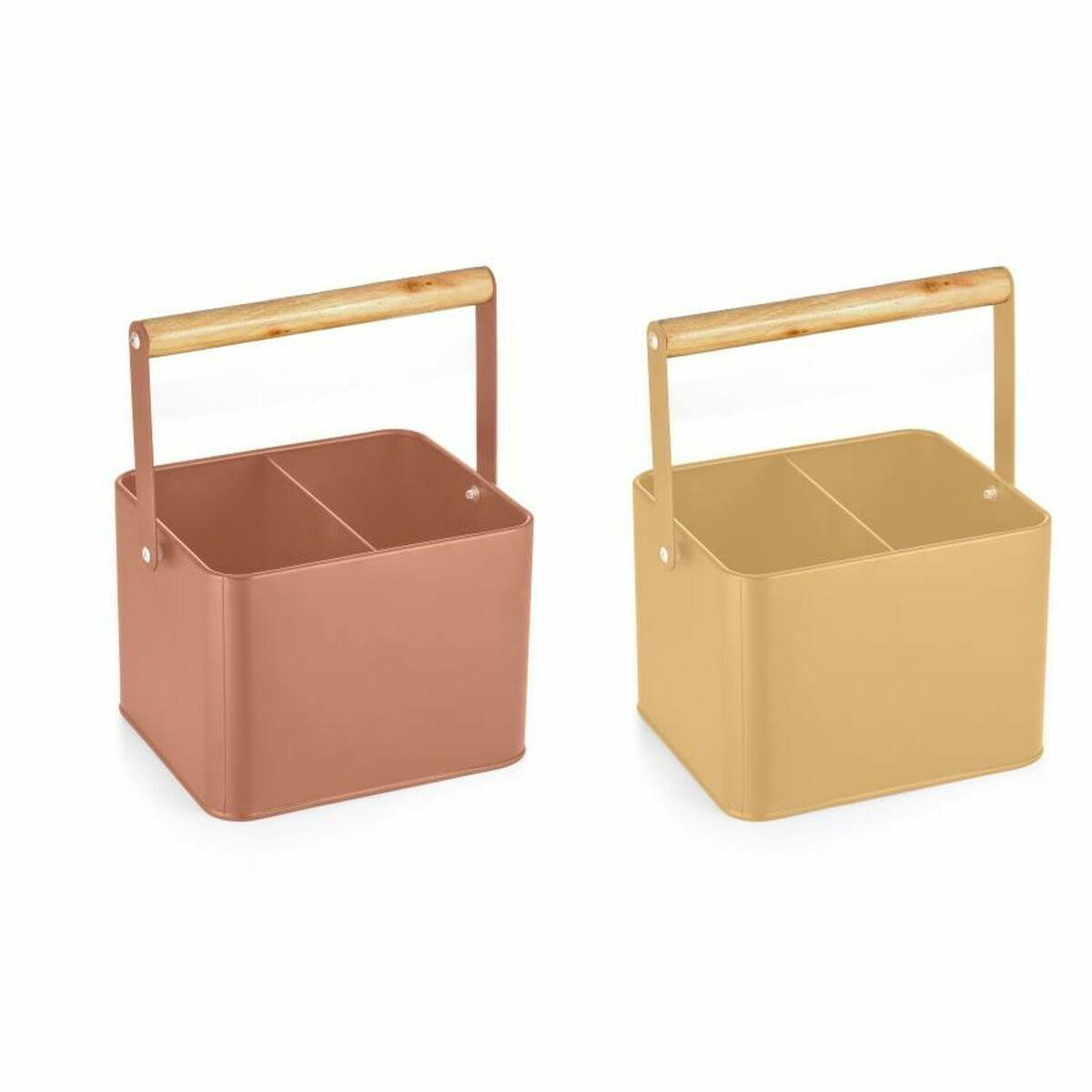 vassoio-portaposate-dkd-home-decor-18-x-15-5-x-24-cm-metallo-terracotta-giallo-vintage-pino-2-unita