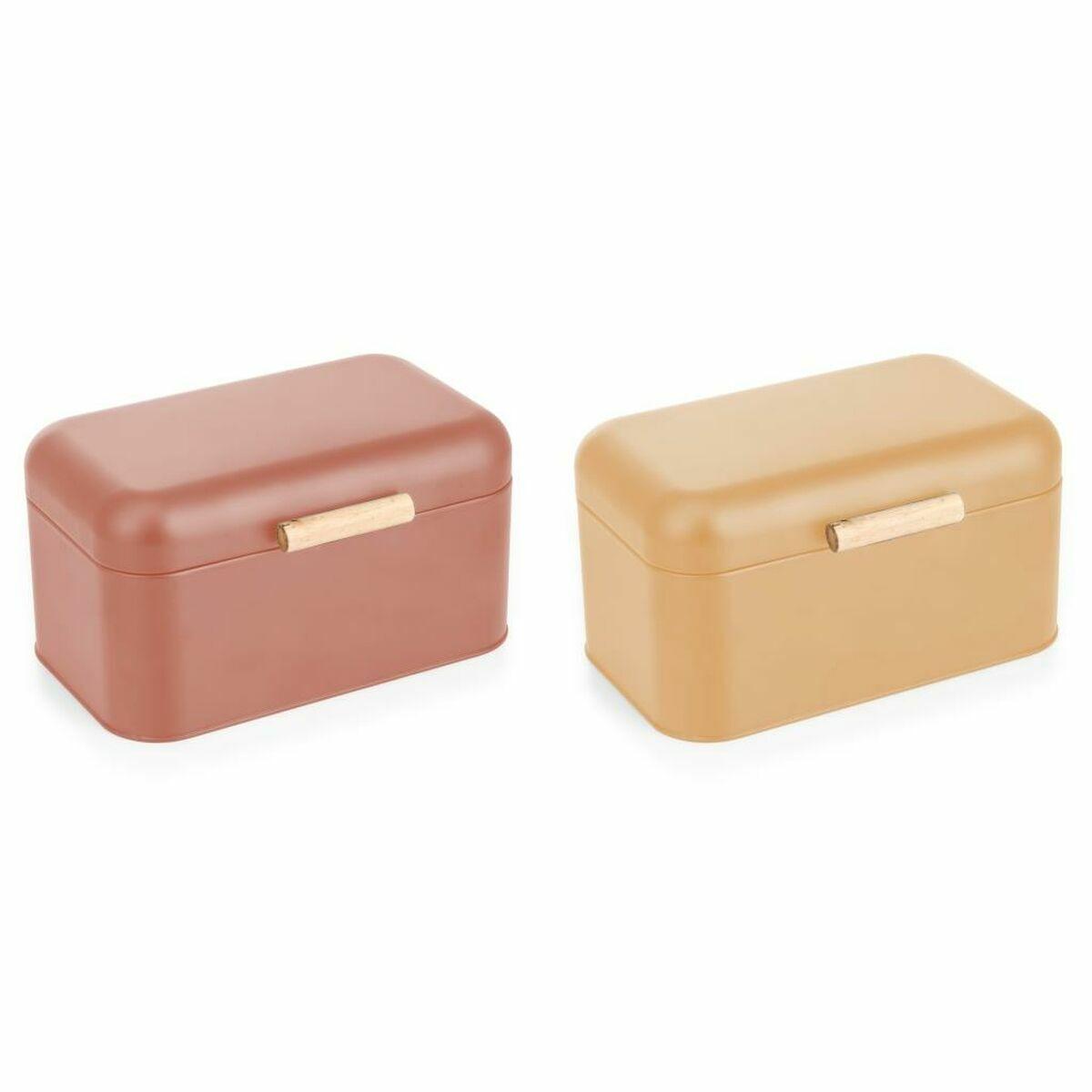 portapane-dkd-home-decor-30-50-x-20-7-x-15-cm-metallo-terracotta-giallo-vintage-2-unita
