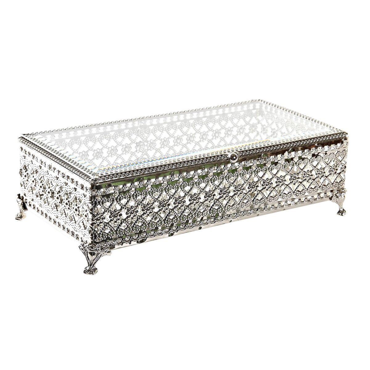 scatola-portagioie-dkd-home-decor-cristallo-argentato-metallo-25-5-x-12-5-x-7-5-cm