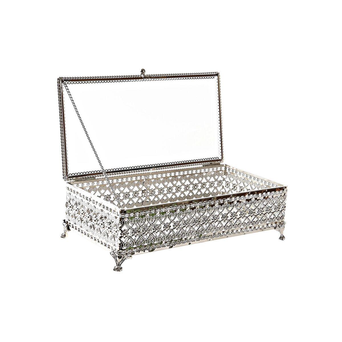 scatola-portagioie-dkd-home-decor-cristallo-argentato-metallo-25-5-x-12-5-x-7-5-cm