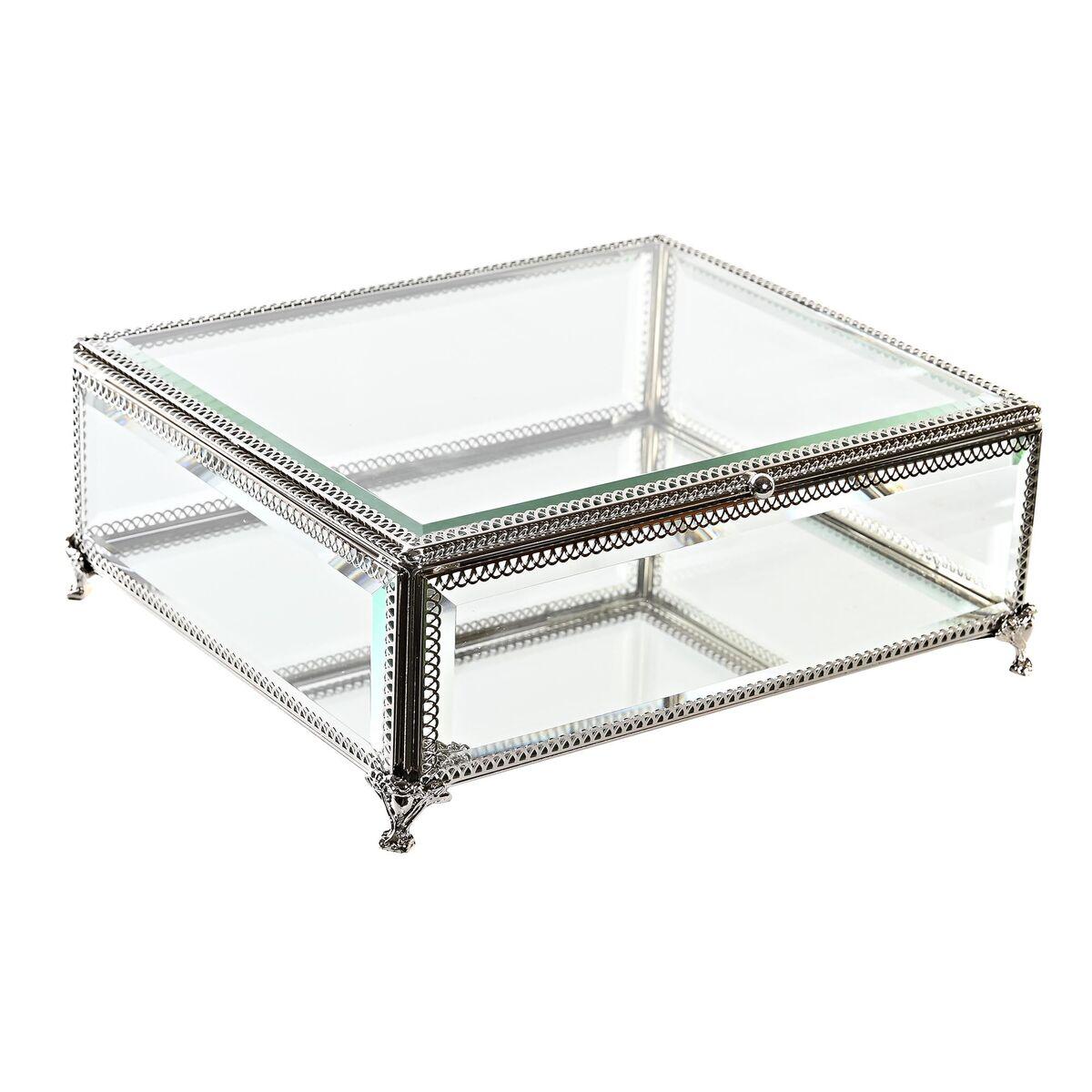 scatola-portagioie-dkd-home-decor-trasparente-argentato-metallo-cristallo-25-x-21-x-10-cm