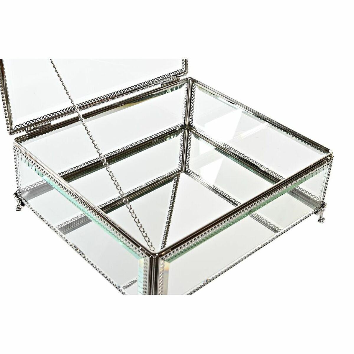 scatola-portagioie-dkd-home-decor-trasparente-argentato-metallo-cristallo-25-x-21-x-10-cm