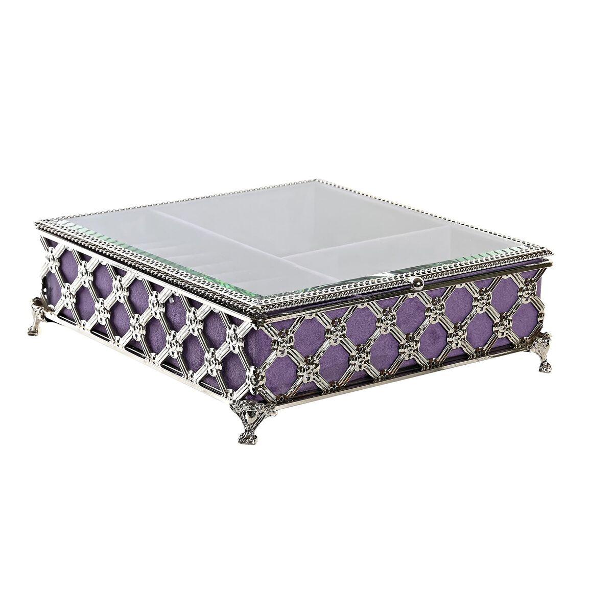 scatola-portagioie-dkd-home-decor-cristallo-metallo-22-x-22-x-7-cm