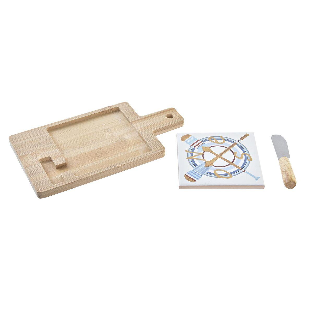 tagliere-per-formaggi-dkd-home-decor-bambu-alluminio-gres-21-5-x-11-8-x-1-5-cm-3-pezzi