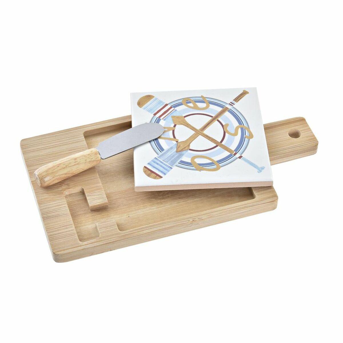 tagliere-per-formaggi-dkd-home-decor-bambu-alluminio-gres-21-5-x-11-8-x-1-5-cm-3-pezzi