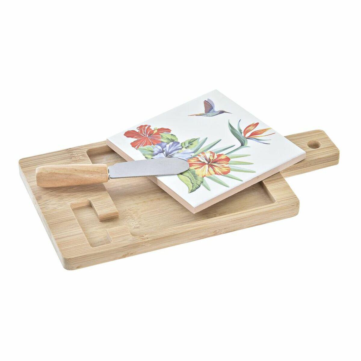 tagliere-per-formaggi-dkd-home-decor-bambu-alluminio-gres-21-5-x-11-8-x-1-5-cm-3-pezzi