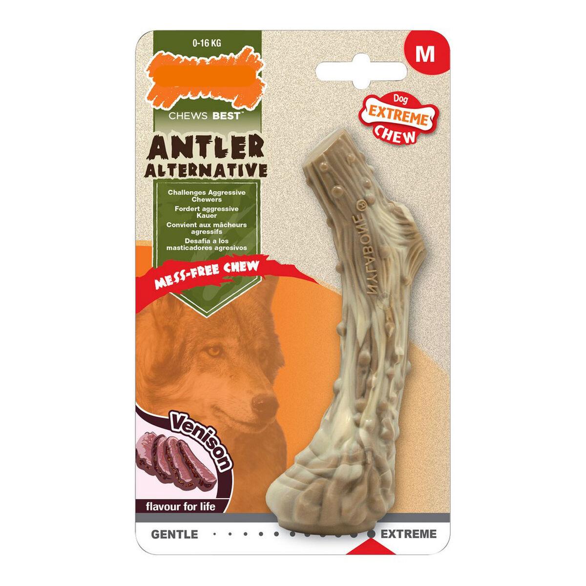 giocattolo-da-mordere-per-cani-nylabone-dura-chew-corno-taglia-m-nylon-cervo