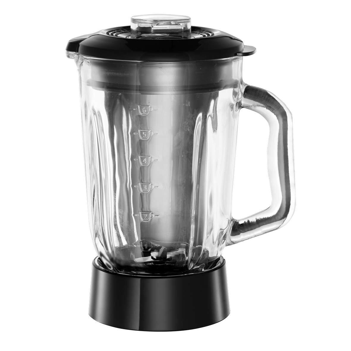 russell-hobbs-frullatore-elettrico-recipiente-in-vetro-da-1-5-l-motore-potente-da-0-9-hp-tritaghiaccio-lama-in-acciaio-inox-smoothie-mixer-senza-bpa-tritatutto-elettrico-nero-24722-56