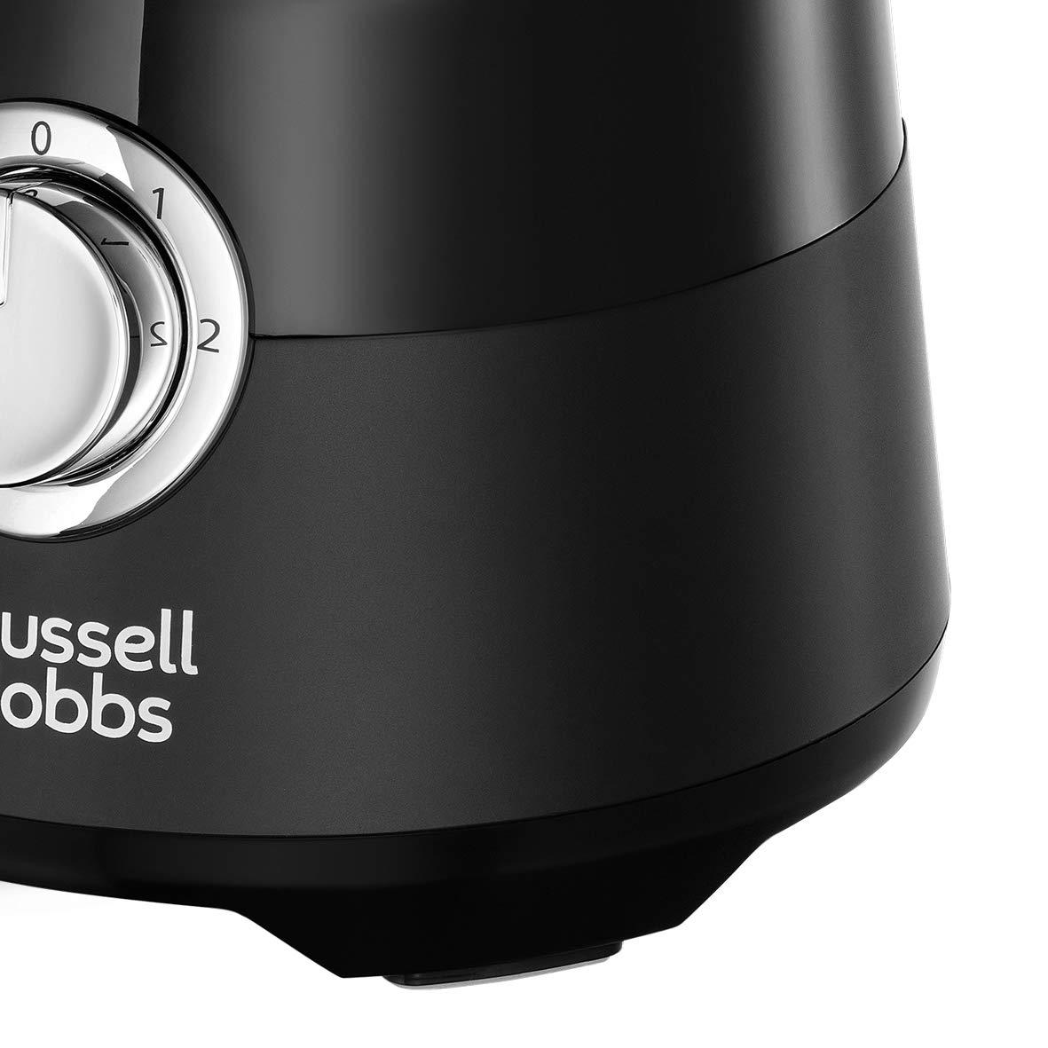 russell-hobbs-frullatore-elettrico-recipiente-in-vetro-da-1-5-l-motore-potente-da-0-9-hp-tritaghiaccio-lama-in-acciaio-inox-smoothie-mixer-senza-bpa-tritatutto-elettrico-nero-24722-56