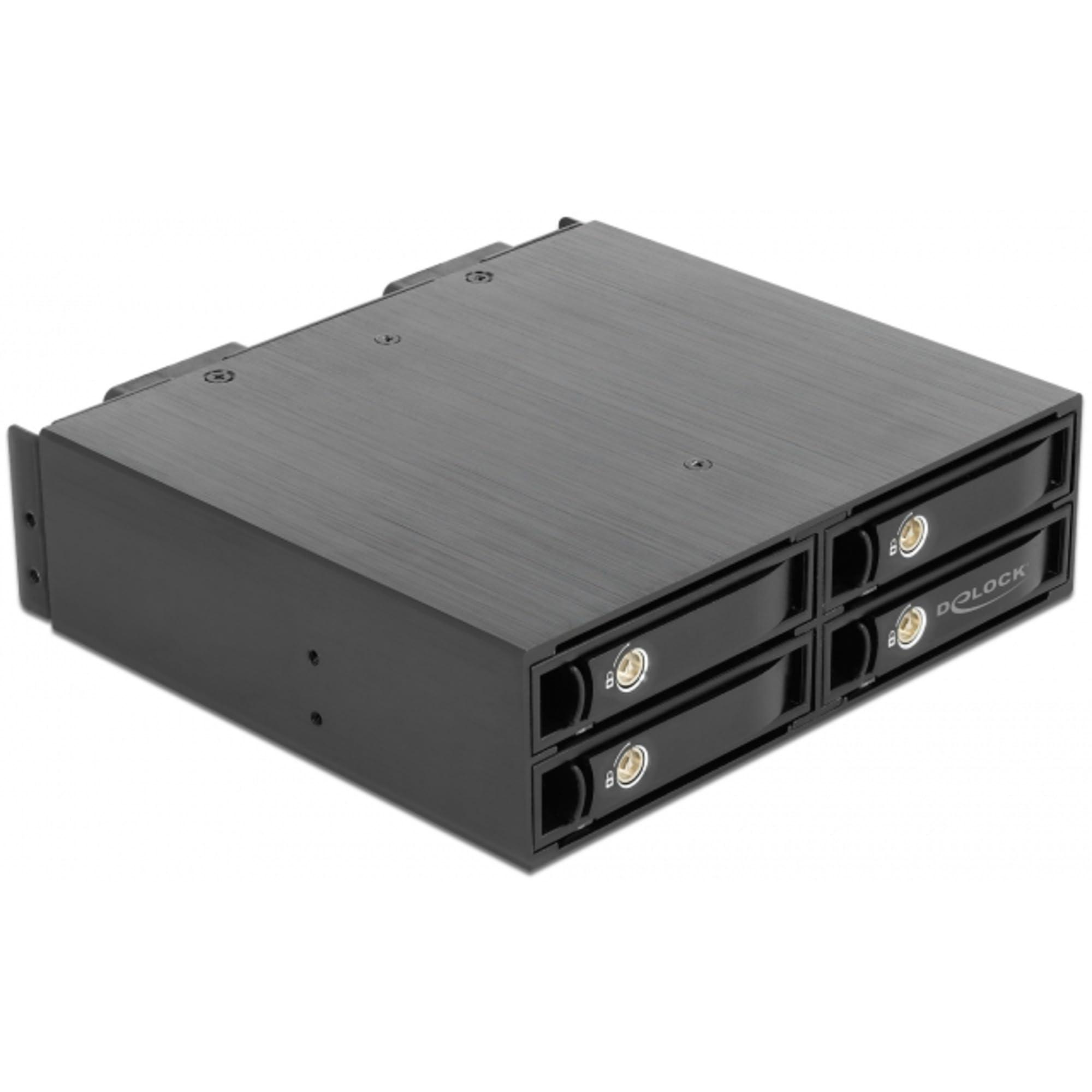 delock-marco-intercambiable-5-25-para-4-x-2-5-ssd-nvme-u-2-bandejas-con-bloqueo