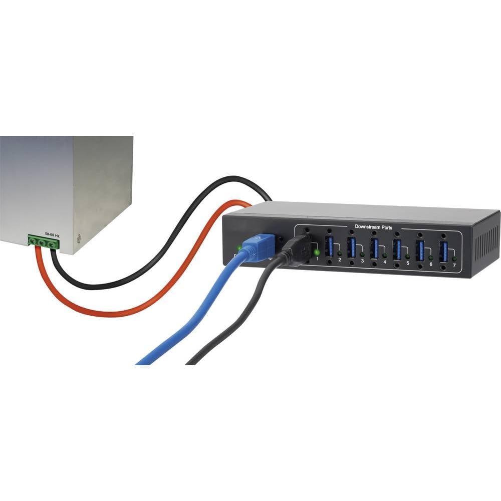 renkforce-7-porte-hub-usb-3-0-per-applicazioni-industriali-per-montaggio-a-parete-nero