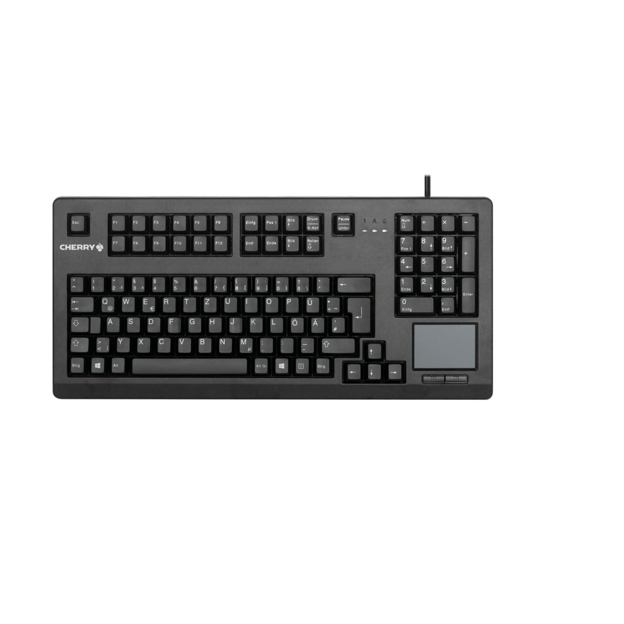 cherry-g80-11900-tastiera-meccanica-con-tastierino-numerico-touchpad-e-2-tasti-del-mouse-layout-tedesco-qwertz-usb-a-interruttori-mx-black-nero