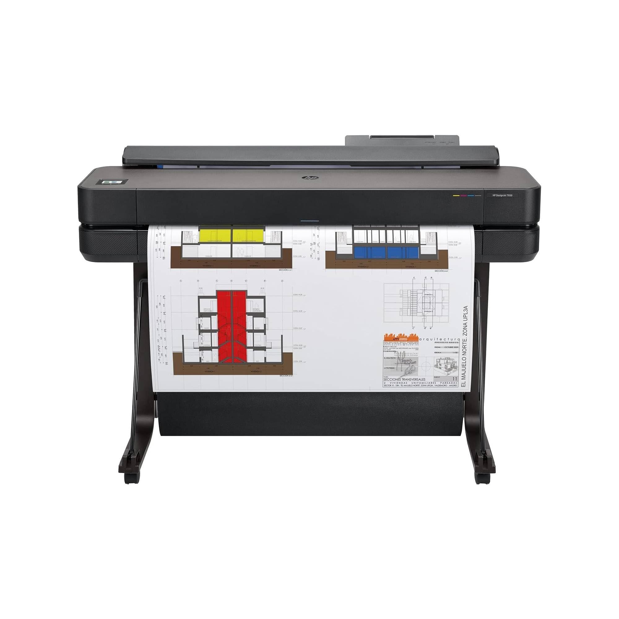 hp-designjet-t650-stampante-per-grandi-formati-da-91-cm-5hb10d-formati-supportati-da-a4-ad-a0-velocita-82-pagine-a1-all-ora-gigabit-ethernet-usb-wi-fi-garanzia-2-anni-edizione-2025-nero