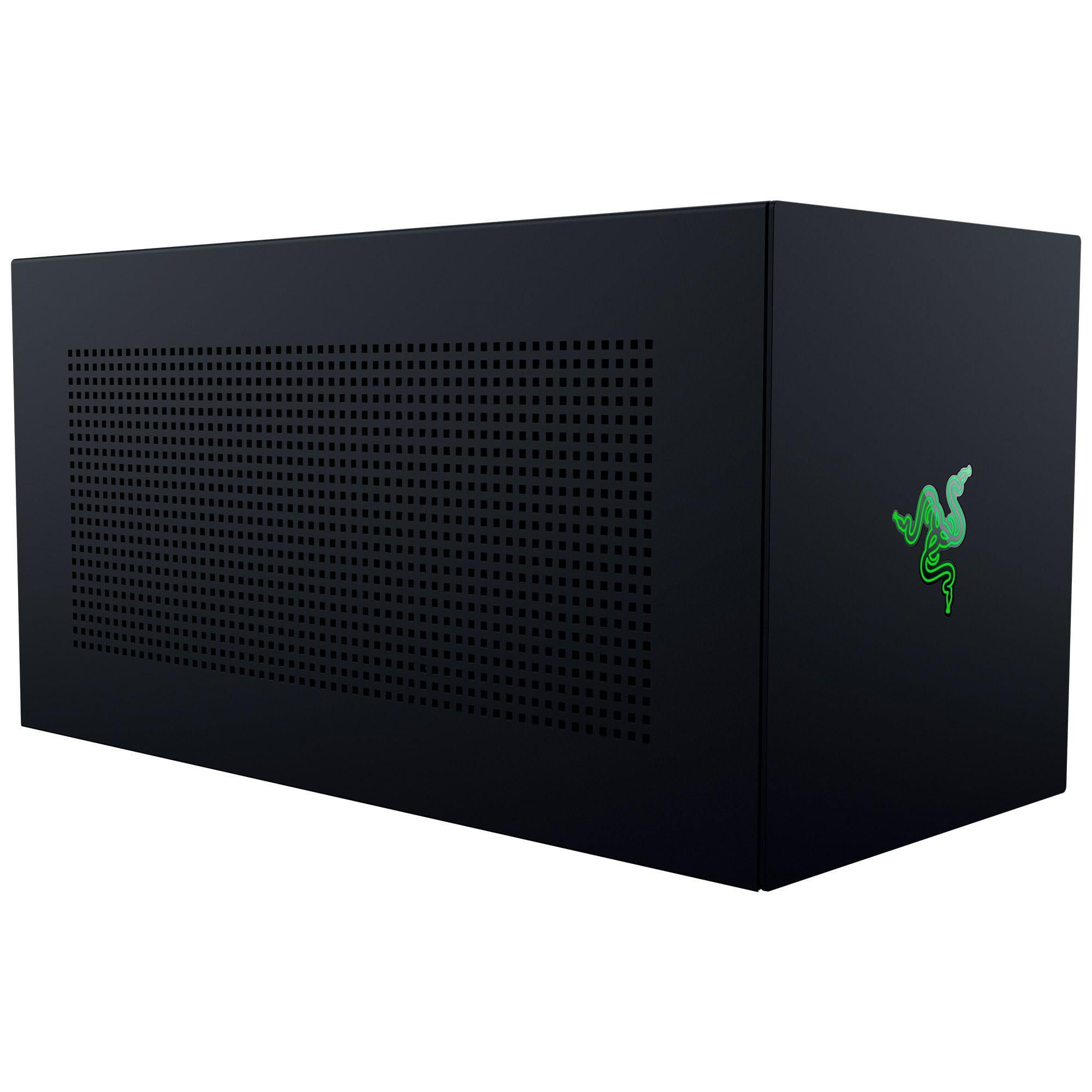 razer-core-x-v2-contenitore-grafico-desktop-esterno-per-laptop-thunderbolt-5-prestazioni-di-nuova-generazione-telaio-in-acciaio-ventilato-supporta-grafiche-pcie-fino-a-3-5-slot-nero