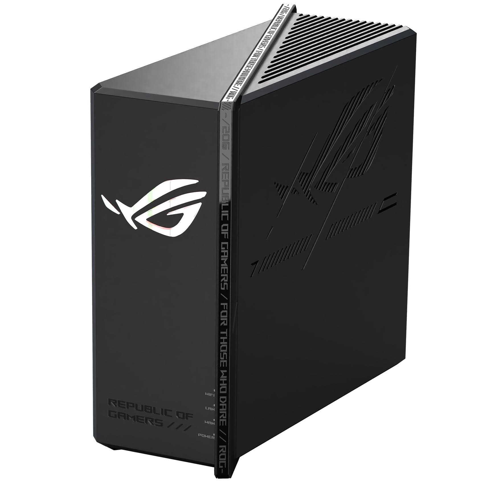asus-rog-strix-gs-be18000-router-gaming-tri-band-wifi-7-320-mhz-di-larghezza-di-banda-e-velocita-di-18000-mbps-4096-qam-8-porte-da-2-5g-smart-home-compatibile-con-aimesh-vpn-nero