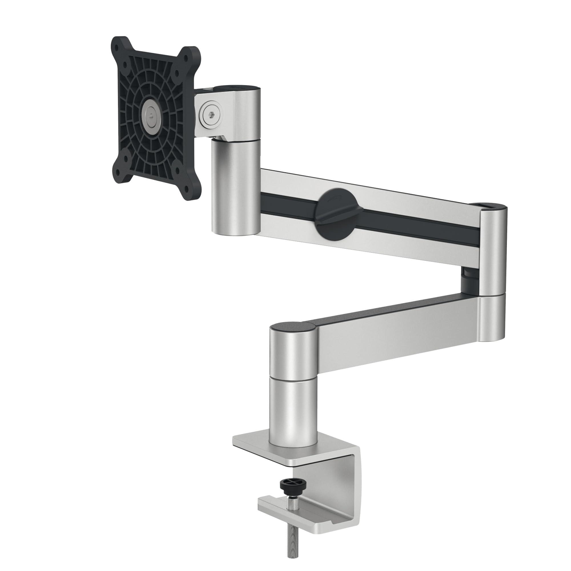 durable-braccio-porta-monitor-pro-con-morsetto-estensibile-per-monitor-da-21-27-con-attacco-vesa-ruotabile-di-360-inclinabile-altezza-regolabile-508323-argento