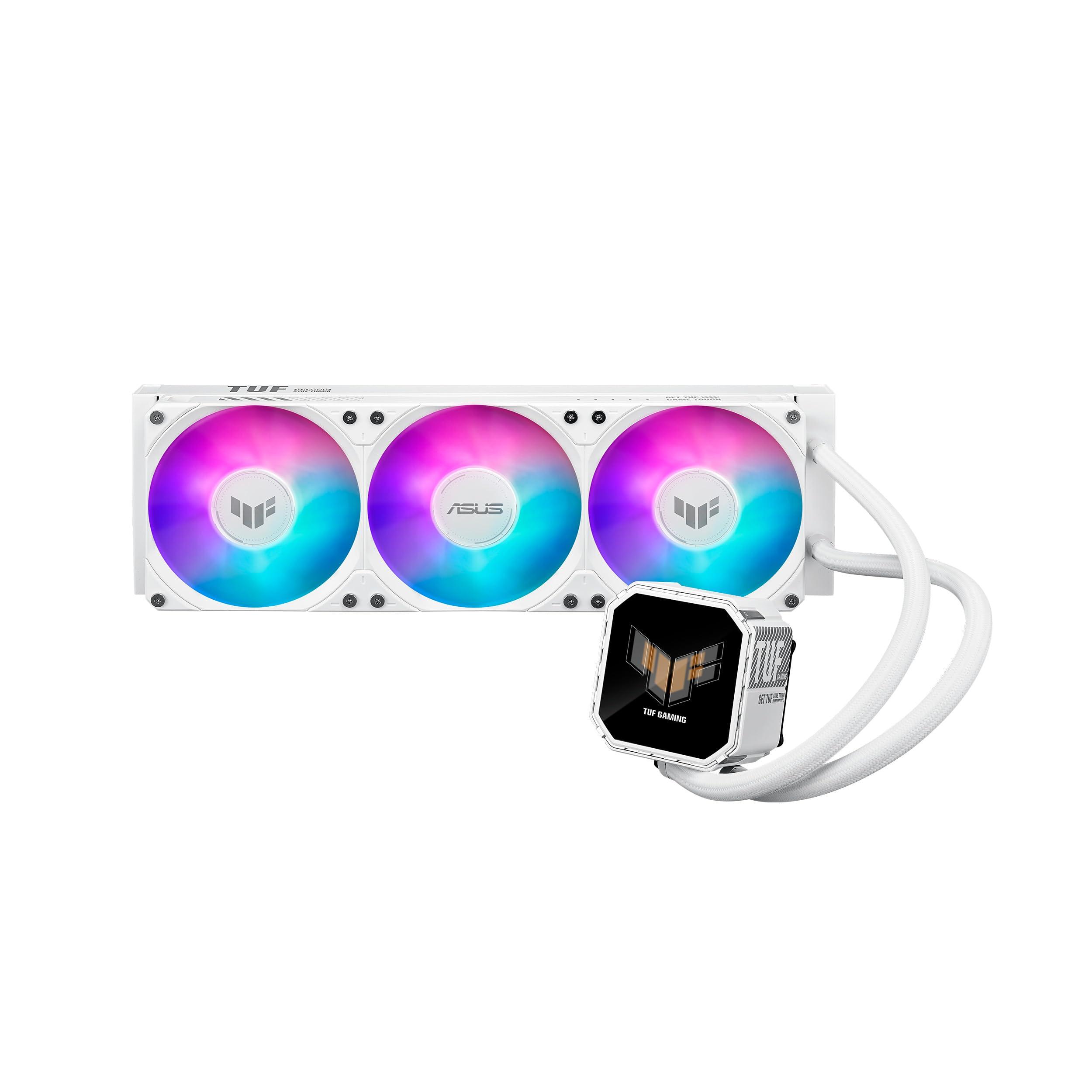 asus-tuf-gaming-lc-iii-360-argb-lcd-wht-dispositivo-di-raffreddamento-a-liquido-all-in-one-tre-ventole-argb-preinstallate-display-ips-lcd-da-2-8-tubi-da-400-mm-bianco