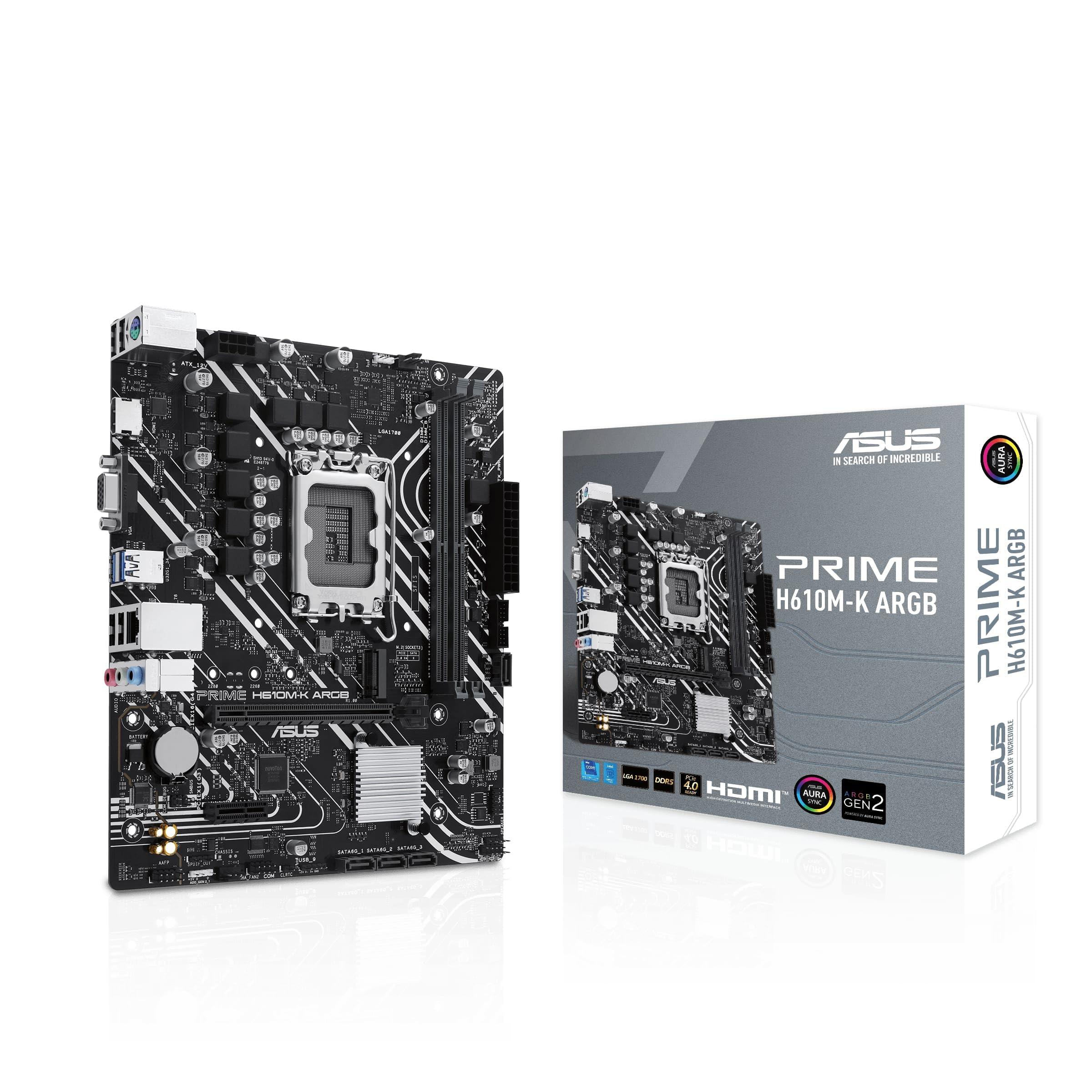 asus-prime-h610m-k-argb-scheda-madre-matx-intel-h610-lga-1700-ddr5-pcie-4-0-slot-m-2-realtek-1-gb-ethernet-hdmi-vga-usb-3-2-gen-1-sata-6-gbps-header-indirizzabili-gen-2-aura-sync