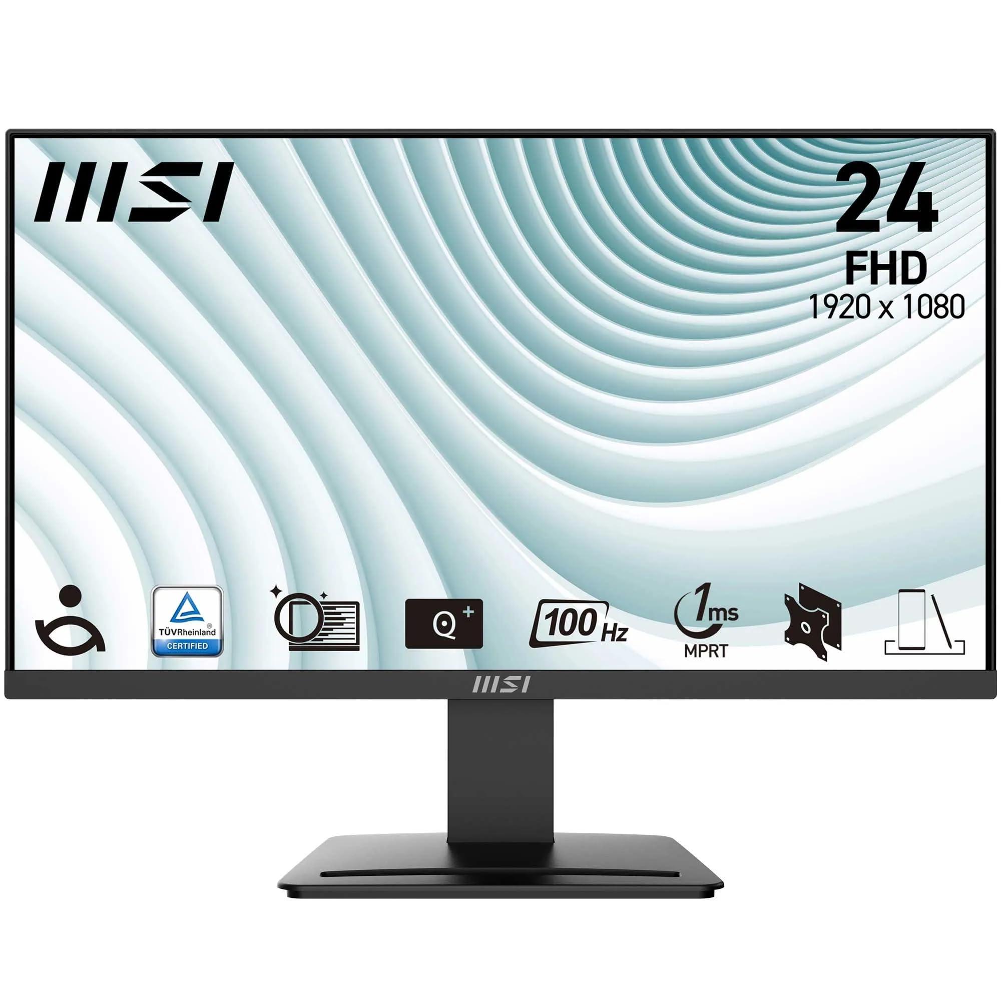 msi-pro-mp2412-monitor-24-fhd-1920x1080-100hz-1ms-eyecare-schermo-antiriflesso-hdmi-dp-vesa