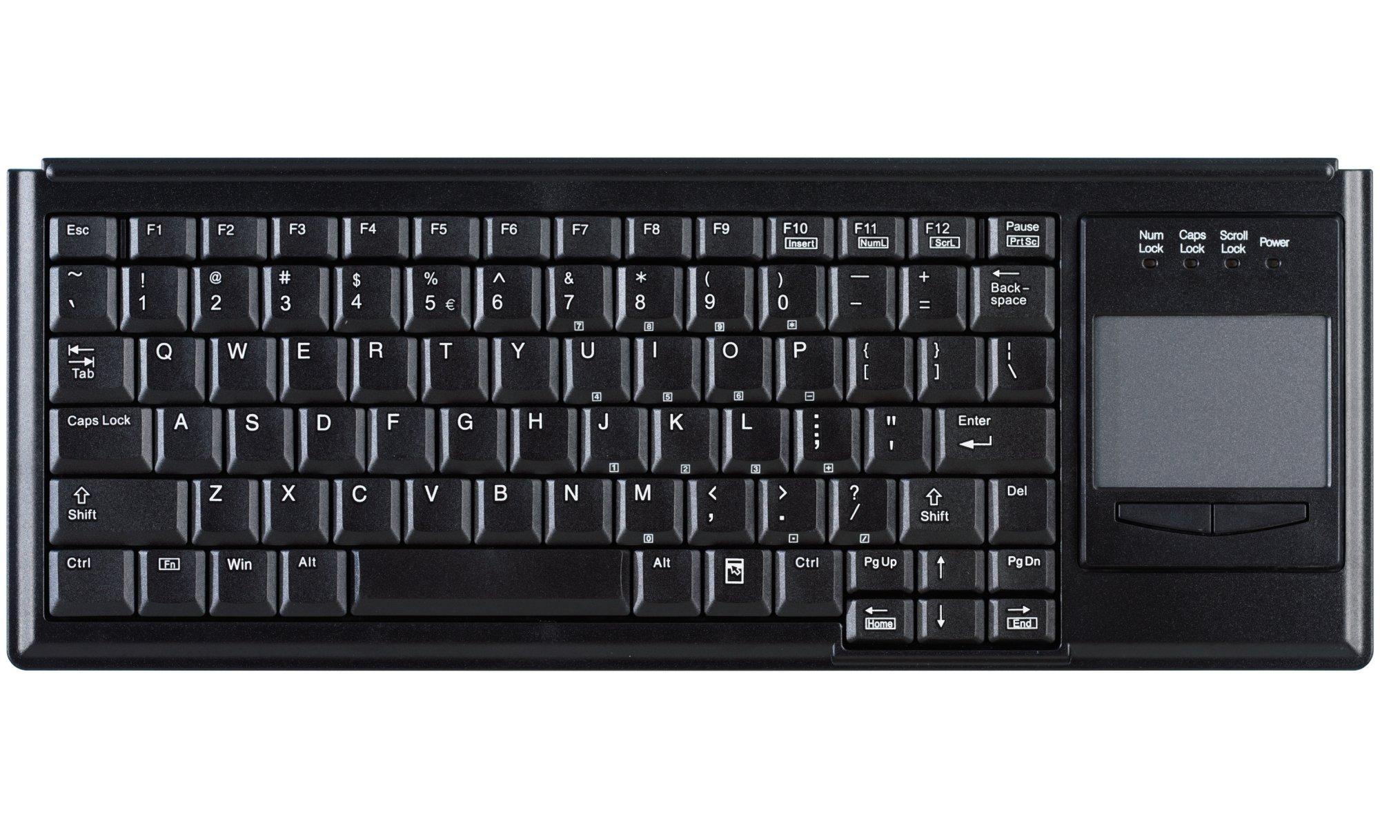 active-key-ak-4400-gu-b-us-tastiera-usb-inglese-us-qwerty-superficie-touch-nera-windows-ma