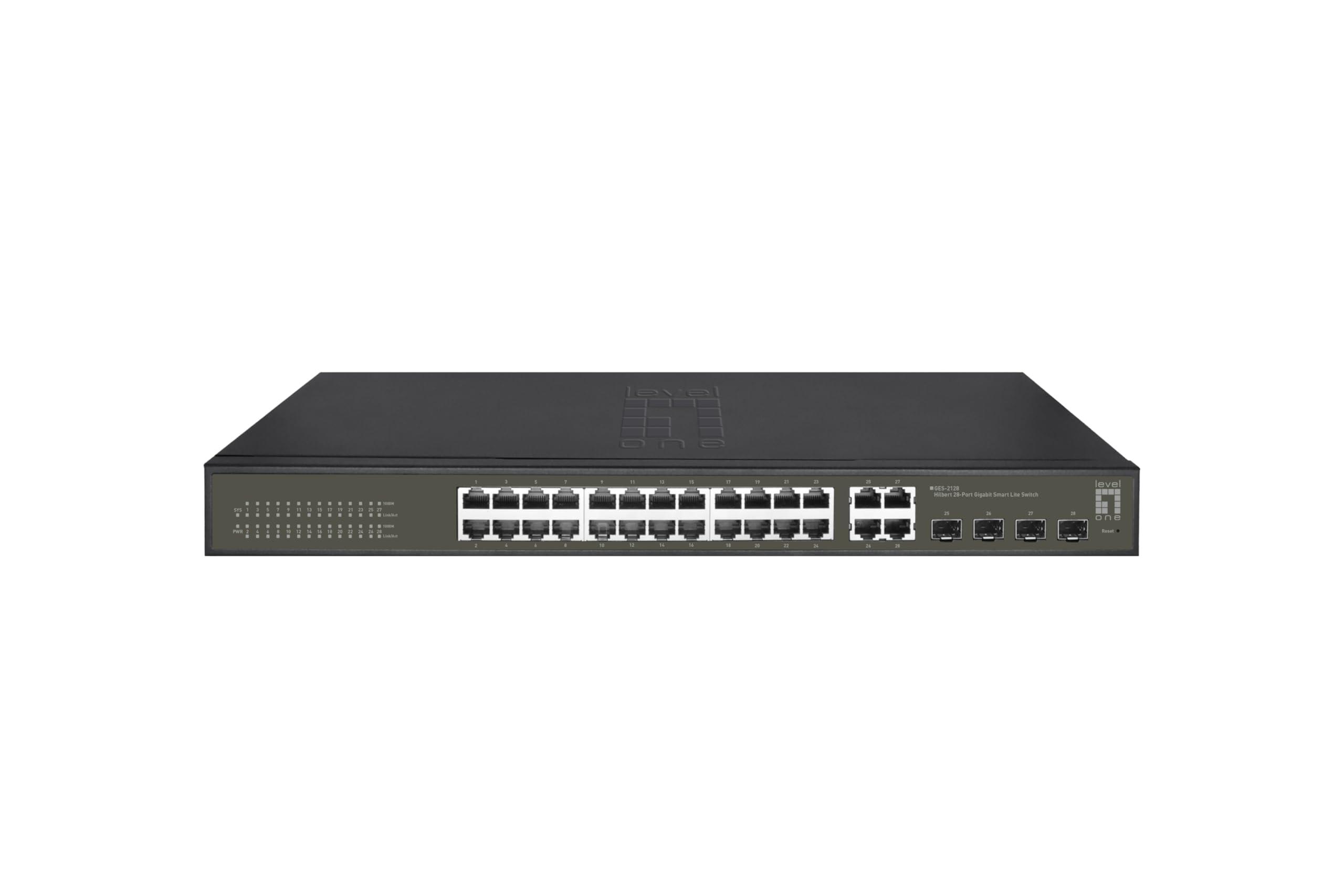 levelone-ges-2128-hilbert-switch-gigabit-smart-lite-a-28-porte-24-x-gigabit-rj45-4-x-gigabit-sfp-rj45-combo