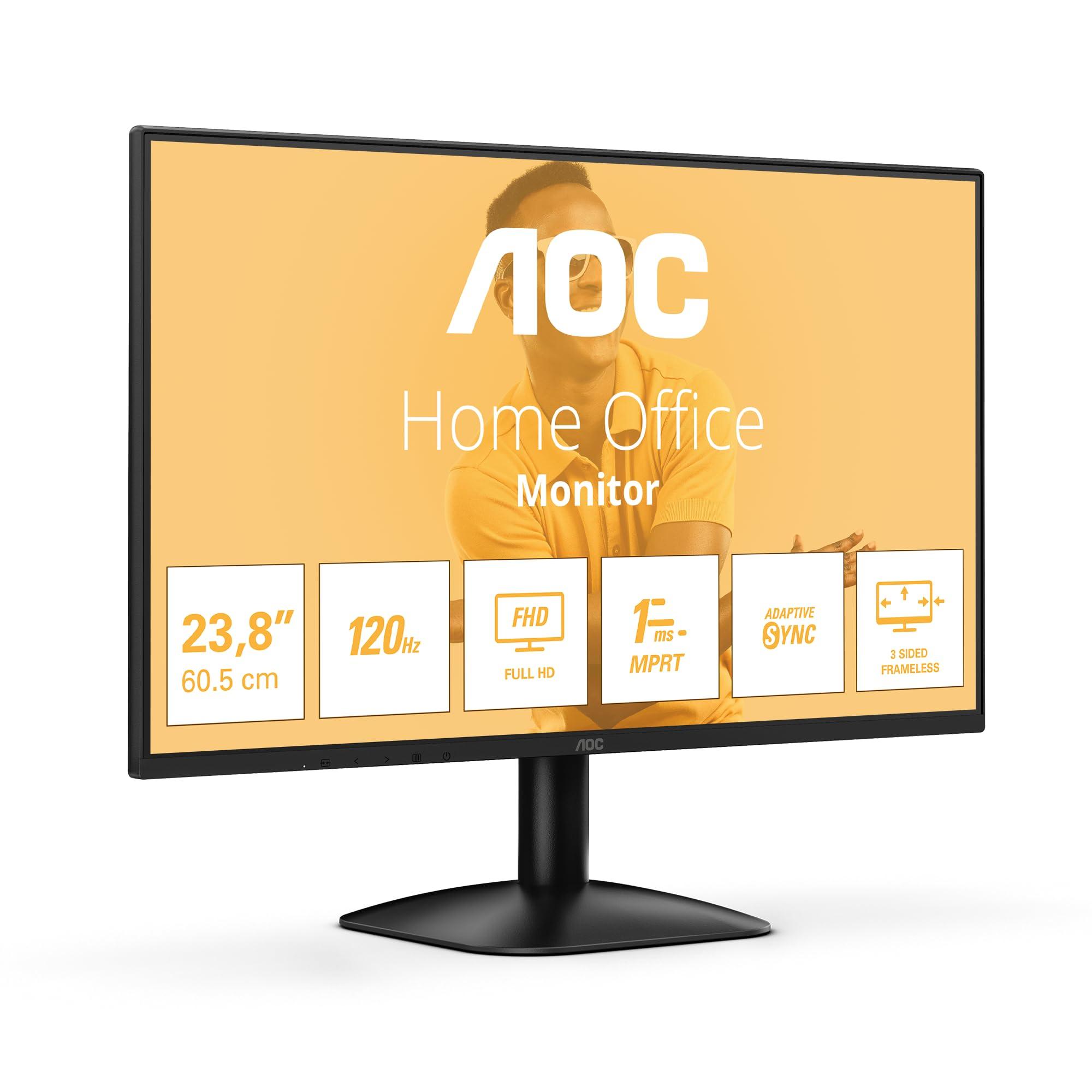 aoc-24b31h-monitor-full-hd-da-24-pollici-120-hz-sincronizzazione-adattiva-dell-immagine-1920x1080-1x-d-sub-1x-hdmi-1-4-nero-24-inch-fhd-ips-100-hz-no-altoparlanti