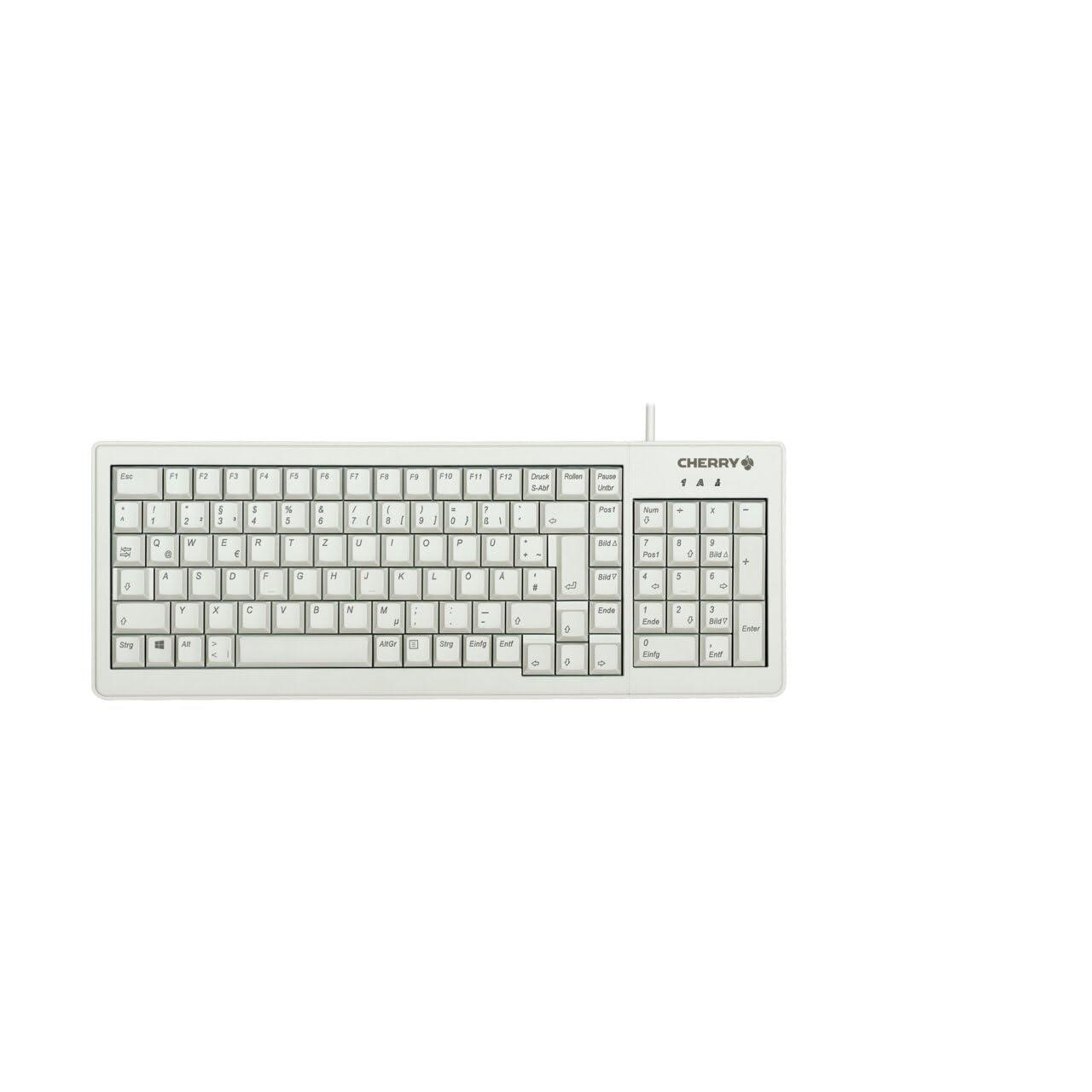 cherry-g84-5200-xs-tastiera-compatta-con-tastierino-numerico-tedesco-qwertz-con-cavo-usb-a-interruttori-meccanici-ml-grigio-chiaro-tedesco-qwertz