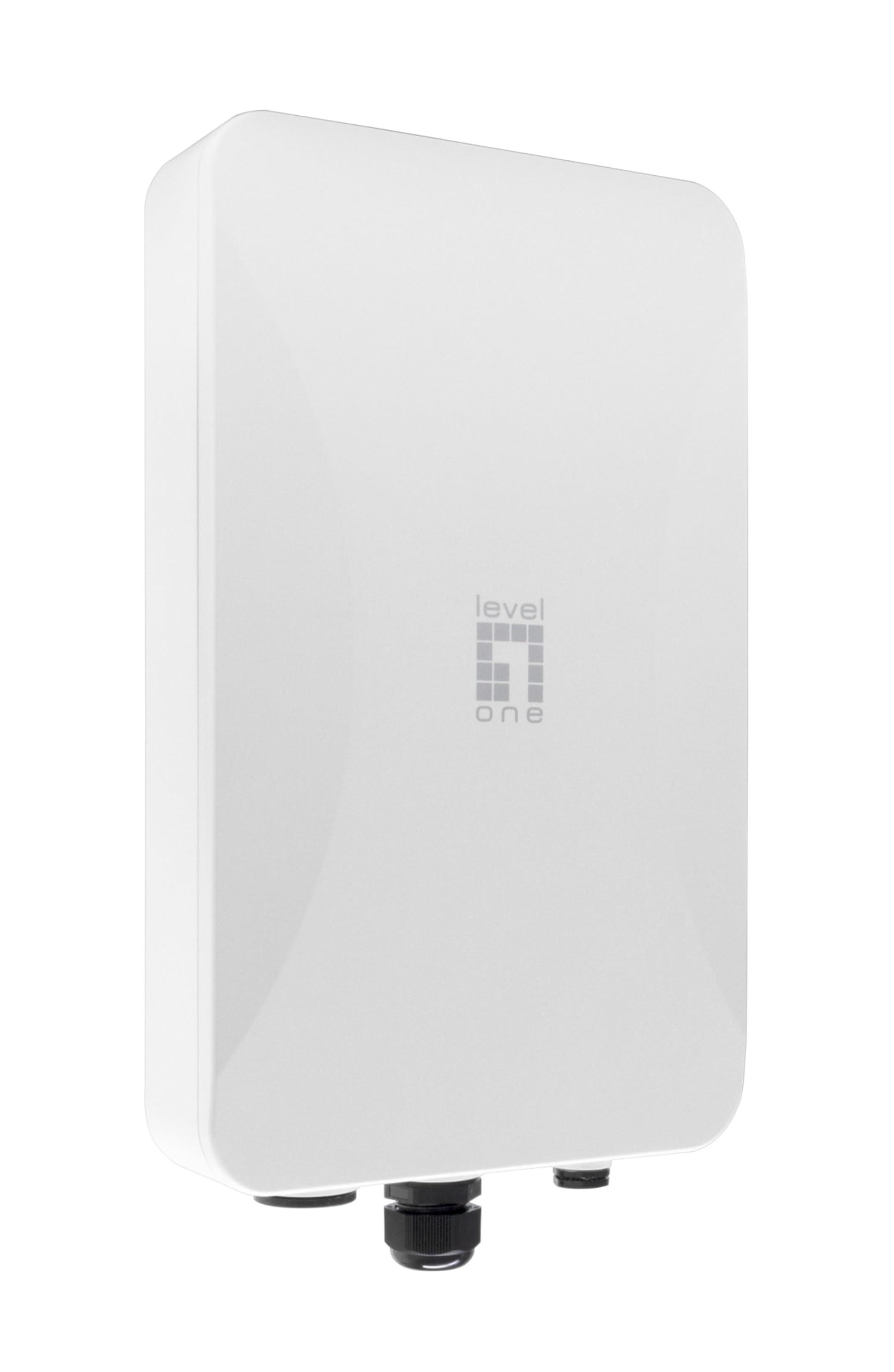 levelone-wab-8021-ax3000-dual-band-wi-fi-6-outdoor-poe-wireless-access-point-omnidirezionale