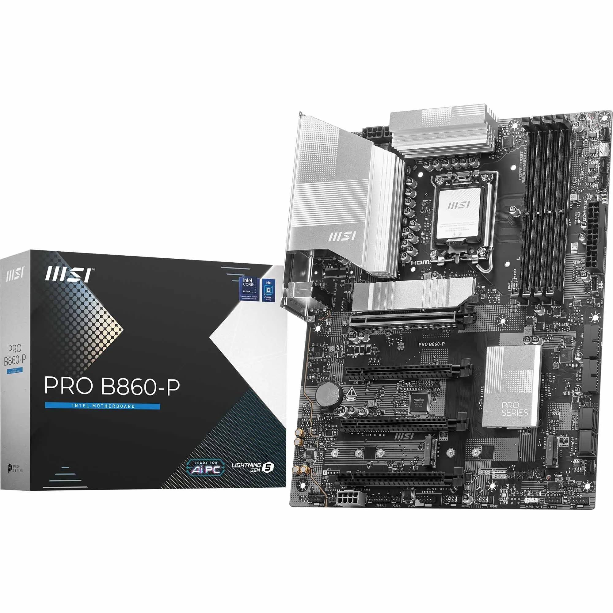 msi-pro-b860-p-scheda-madre-atx-supporta-processori-intel-core-ultra-serie-2-lga-1851-12-fasi-di-alimentazione-boost-memoria-ddr5-8600-mt-s-oc-pcie-5-0-x16-e-4-0-x16-m-2-gen5-lan-5g