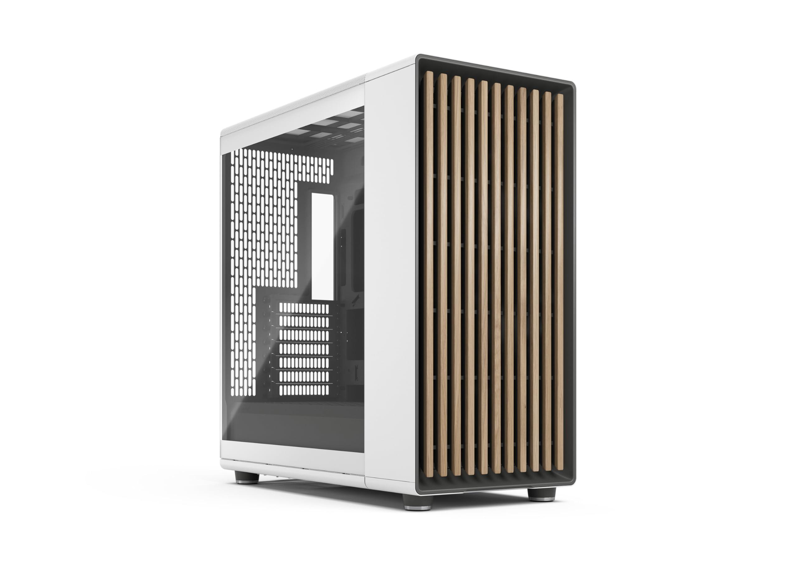 fractal-design-north-xl-rc-chalk-white-tg-case-pc-gaming-full-tower-con-usb-type-c-e-3-ventole-pwm-da-140mm-compatibile-con-schede-madri-atx-matx