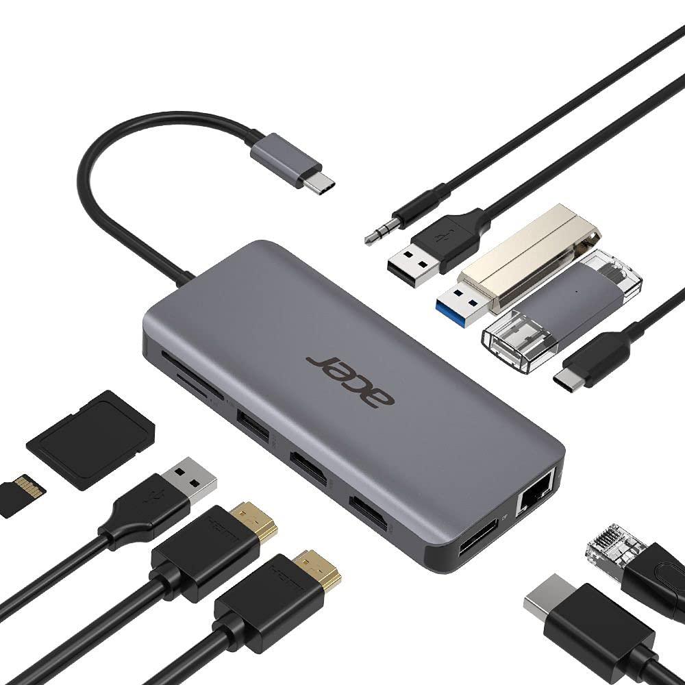 acer-12-in-1-type-c-dongle-cablato-usb-3-2-gen-1-3-1-gen-1-type-c-argento-12-in-1-type-c-dongle-2xusb3-2-2xusb2-0-2xhdmi-displayport-type-c-powerdelivery-sd-card-reader-tf-card-reader-1000m-et