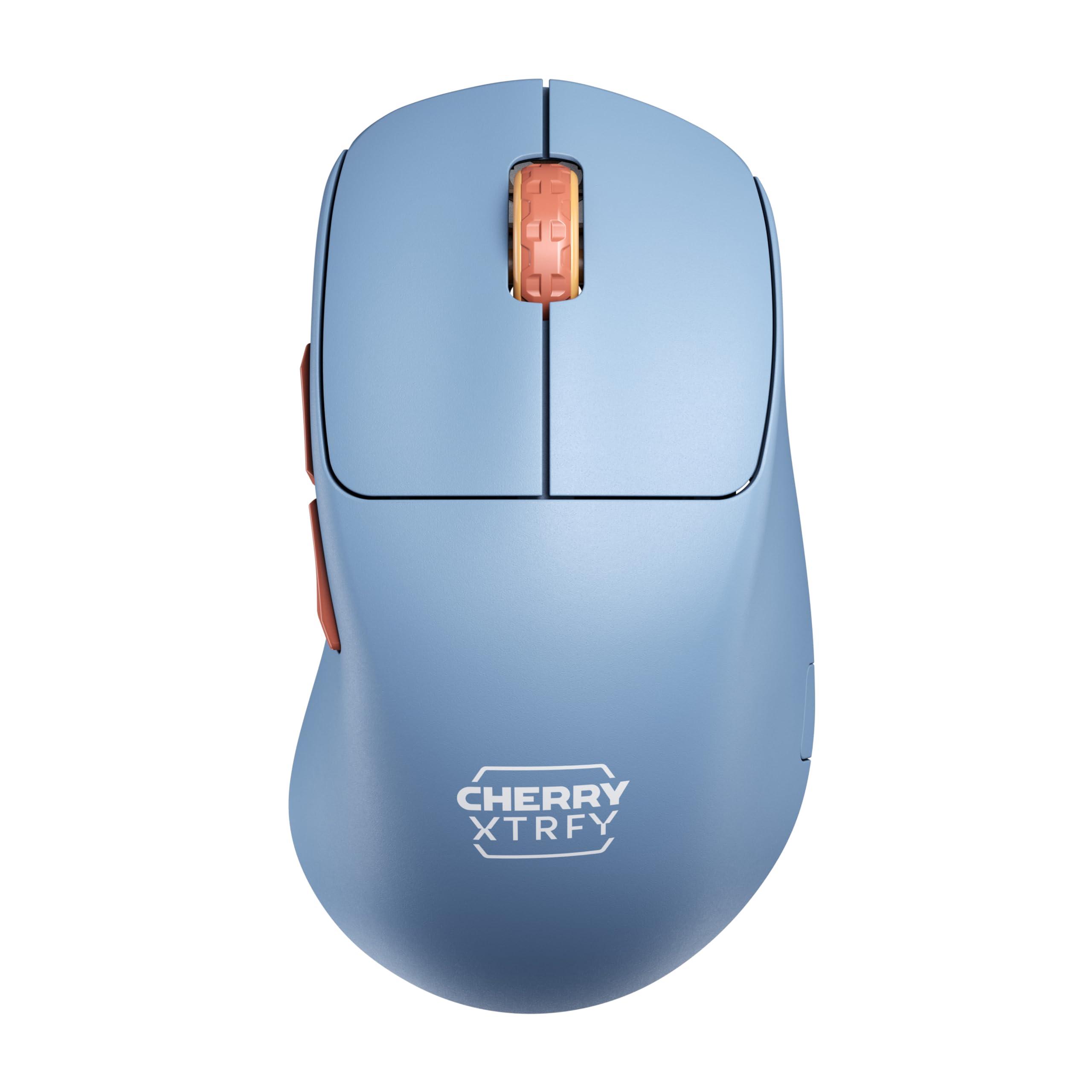 cherry-xtrfy-m64-wireless-mouse-da-gioco-ultraleggero-senza-filo-radio-a-2-4-ghz-ottimizzato-per-esports-forma-ergonomica-con-parte-anteriore-piatta-colore-blu