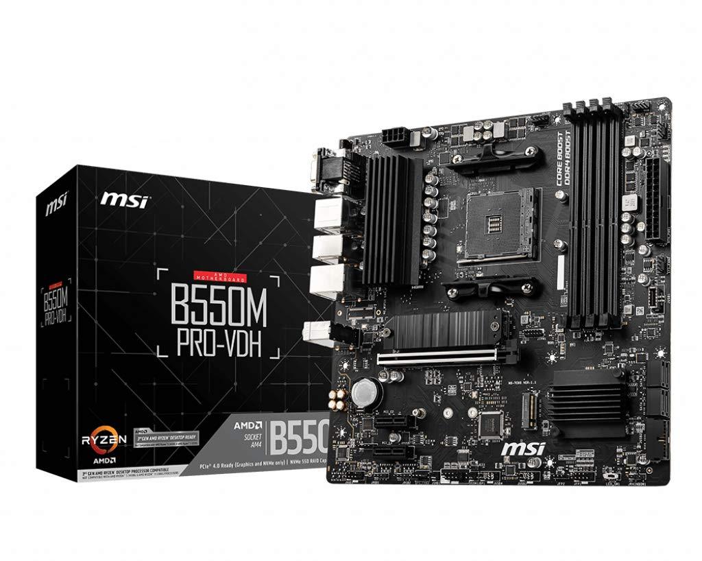 msi-b550m-pro-vdh-scheda-madre-m-atx-supporta-amd-ryzen-3rd-gen-am4-ddr4-boost-4400mhz-oc-1-x-pcie-4-0-3-0-x16-1-x-m-2-gen4-x4-1-x-m-2-gen3-x4-gigabit-lan
