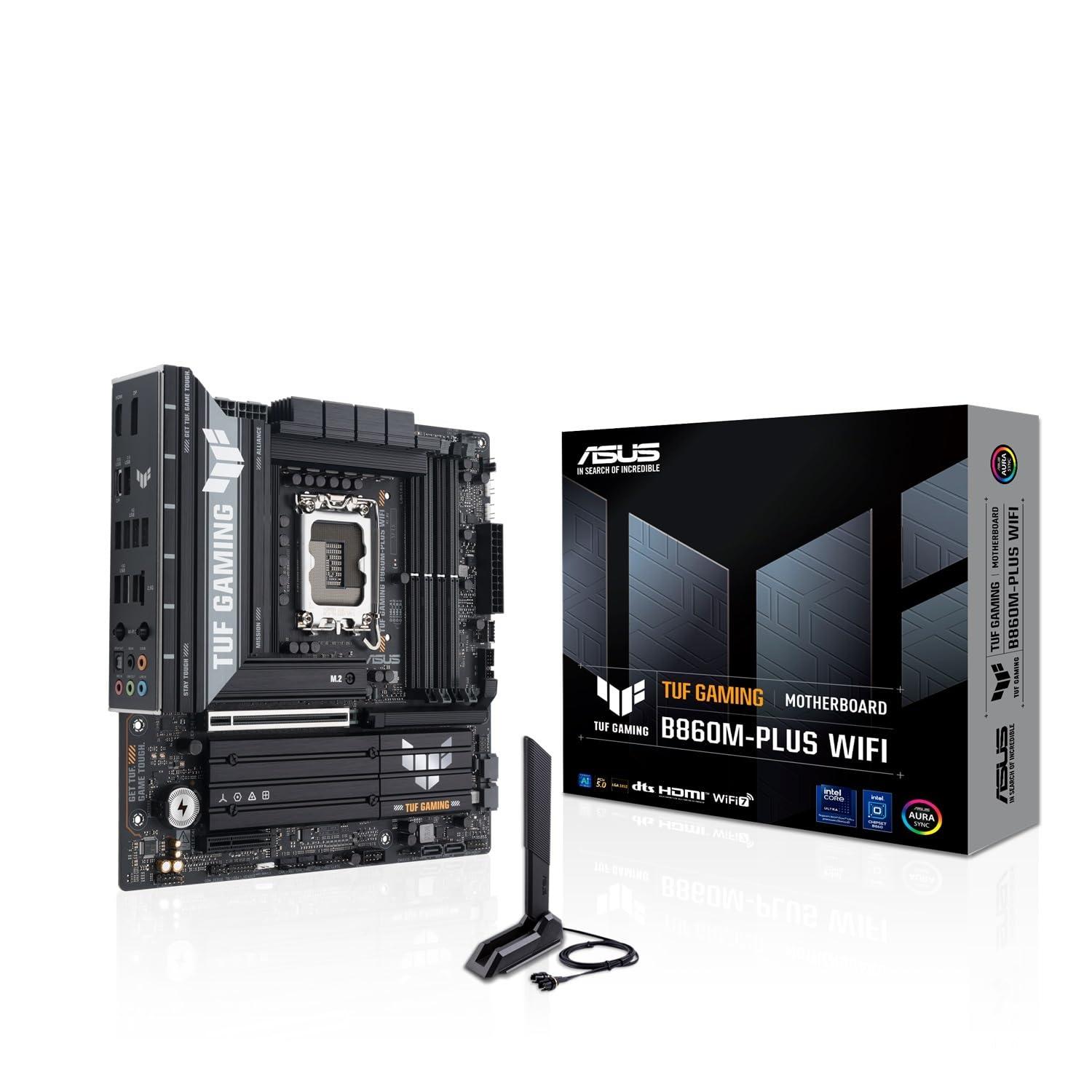 asus-tuf-gaming-b860m-plus-wifi-scheda-madre-intel-matx-12-1-2-1-fasi-di-alimentazione-slot-ddr5-pcie-5-0-3-slot-m-2-wifi-7-ethernet-realtek-2-5-gb-displayport-hdmi-usb-c-20-gbps-nera