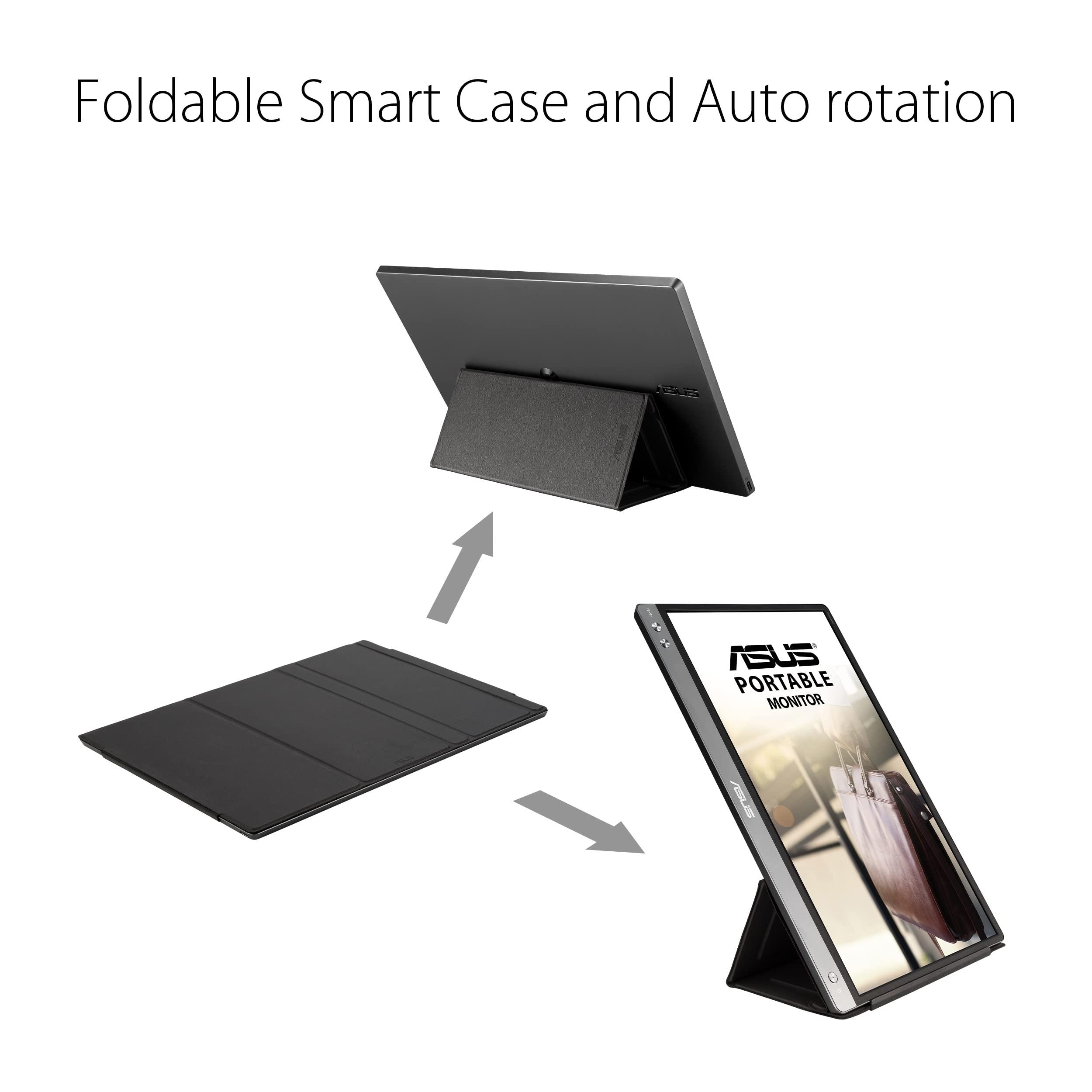 asus-zenscreen-monitor-portatile-14-1080p-fhd-mb14ac-monitor-da-viaggio-ips-usb-c-e-usb-3-0-anti-sfarfallio-filtro-luce-blu-smart-cover-monitor-esterno-per-laptop-e-macbook