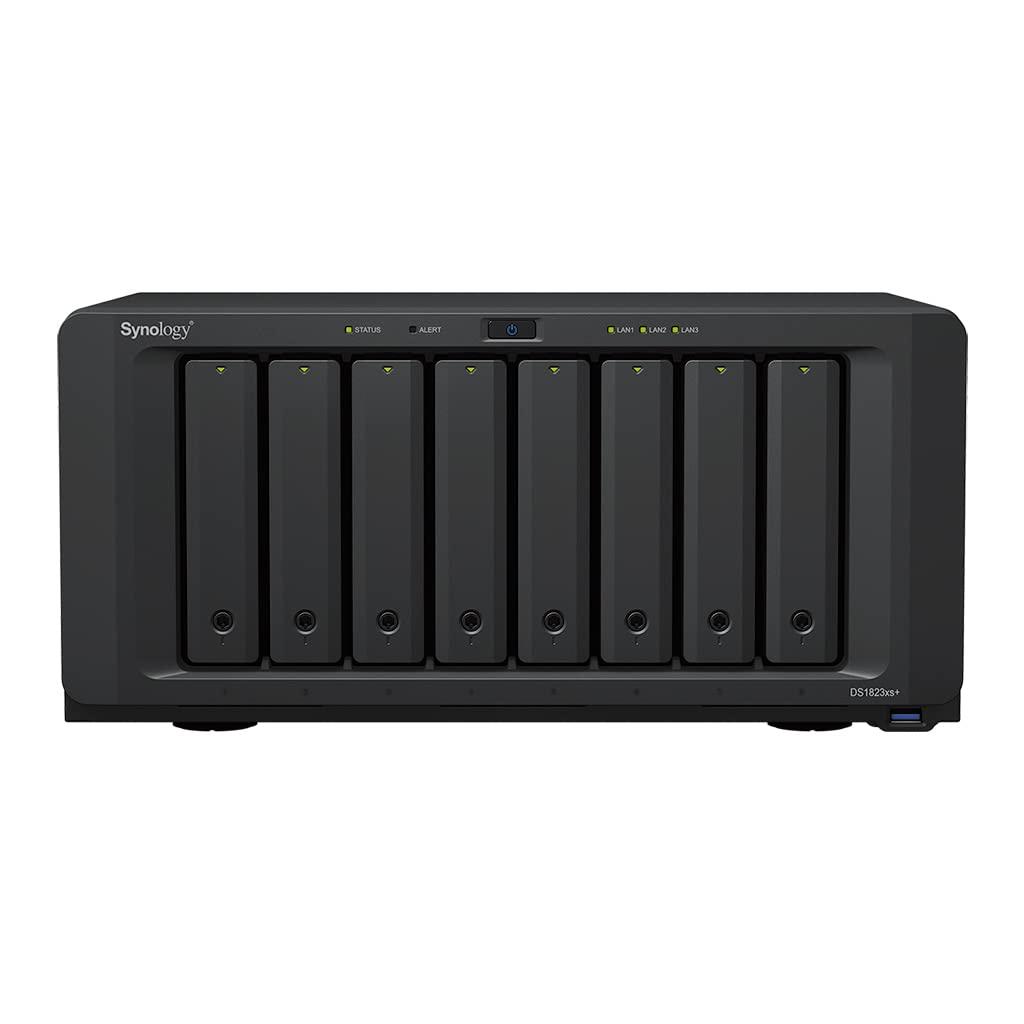 synology-synology-8-bay-ds1823xs-up-to-8-hdd-ssd-hot-swap-v1780b-processor-frequency-3-35-ghz-8-gb-ddr4-2x2-5gbe-3xusb-type-a-3-2-gen-1-1x-pcie-gen3-x8-slot-2xm-2-2280