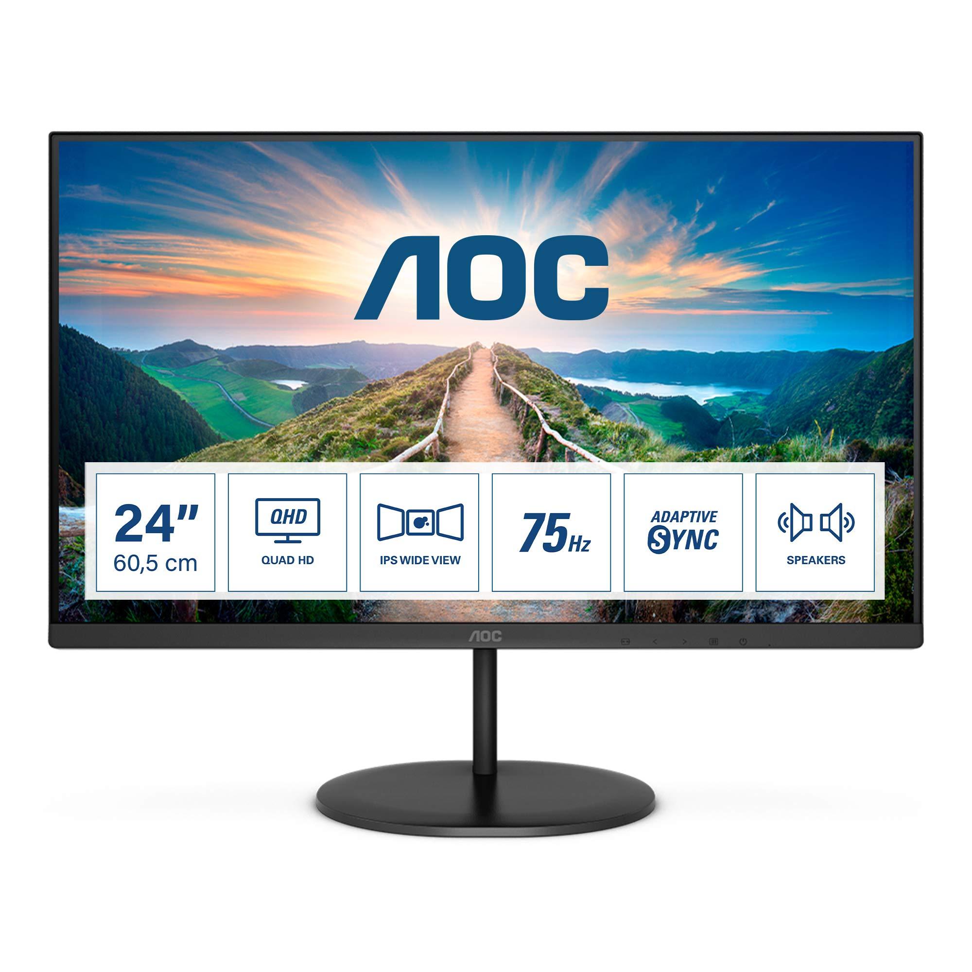 aoc-v4-q24v4ea-led-display-60-5-cm-23-8-2560-x-1440-pixels-2k-ultra-hd-black-24-pollice-qhd