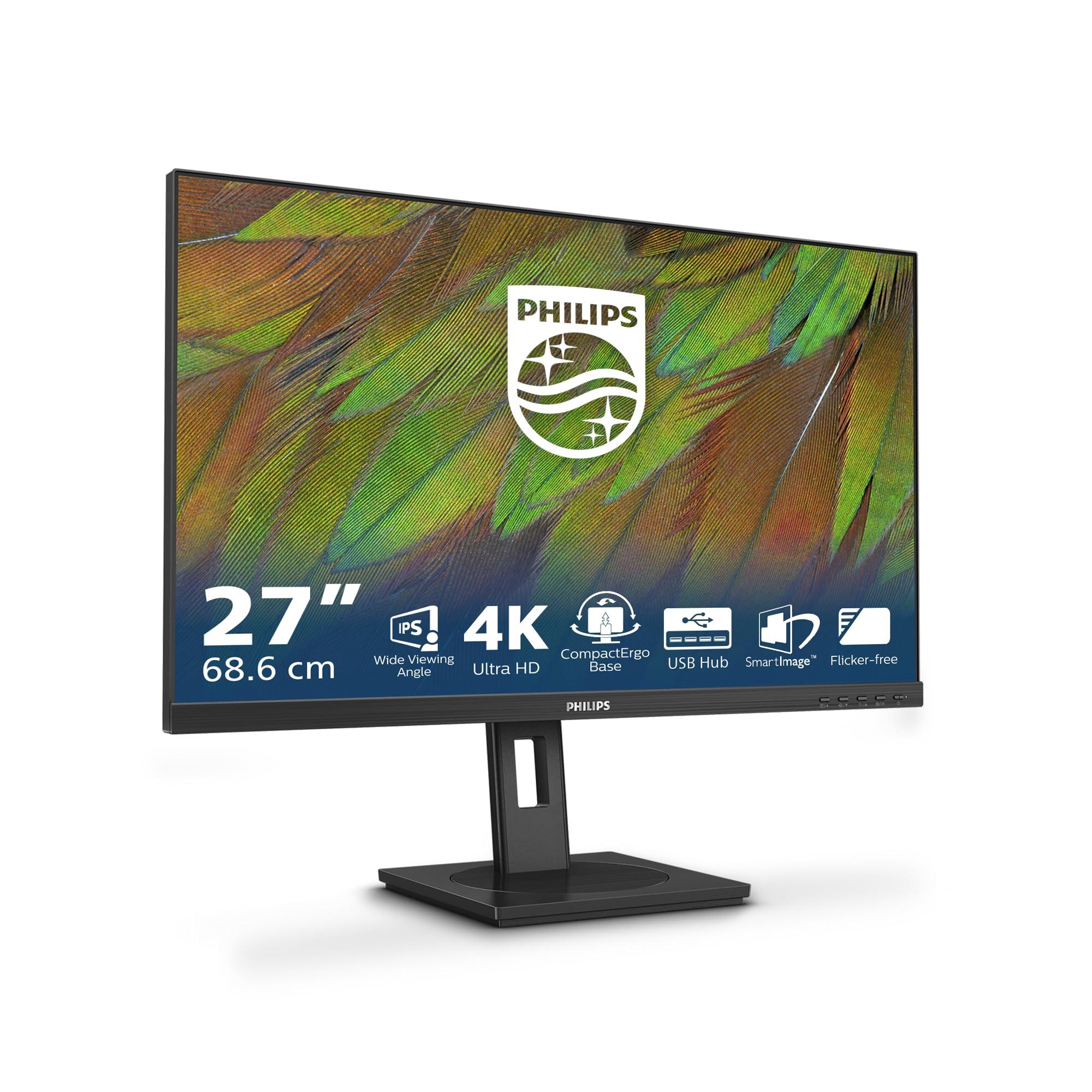 philips-27b1n3800-monitor-ultra-hd-da-27-pollici-altezza-regolabile-altoparlanti-adaptive-sync-3840x2160-60-hz-2x-hdmi-2-0-1x-displayport-1-4-hub-usb-nero