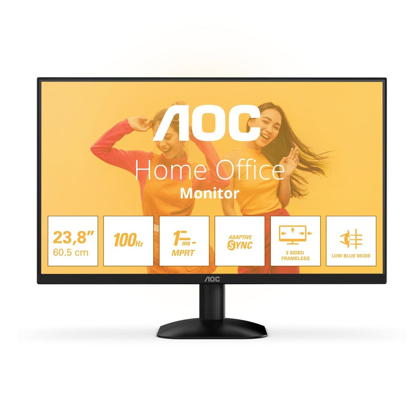 aoc-monitor-fhd-da-24-pollici-100-hz-1-ms-1920-x-1080-hdmi-1x-1-4-nero