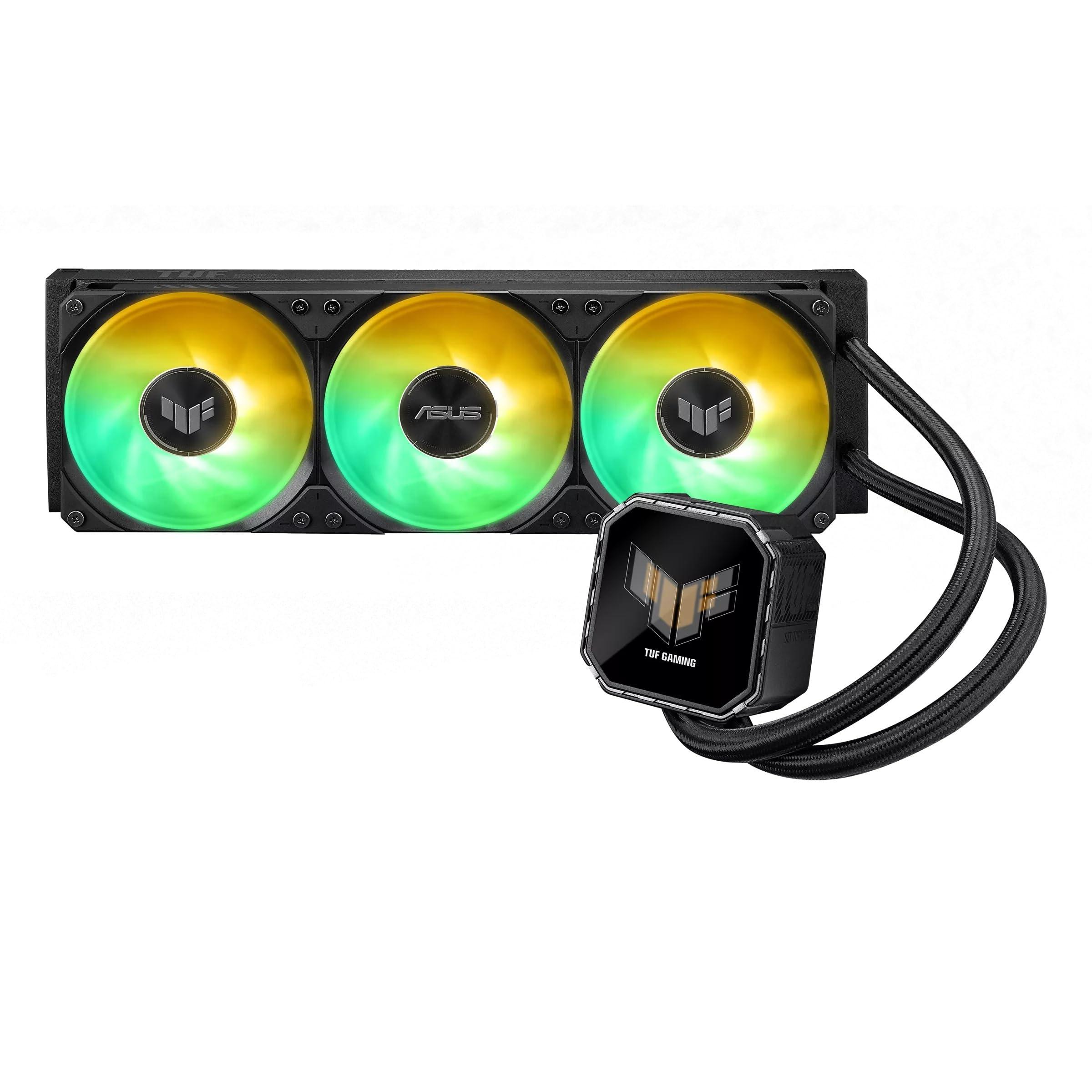asus-tuf-gaming-lc-iii-360-argb-lcd-dispositivo-di-raffreddamento-a-liquido-all-in-one-tre-ventole-argb-preinstallate-display-ips-lcd-da-2-8-tubi-da-400-mm-nero