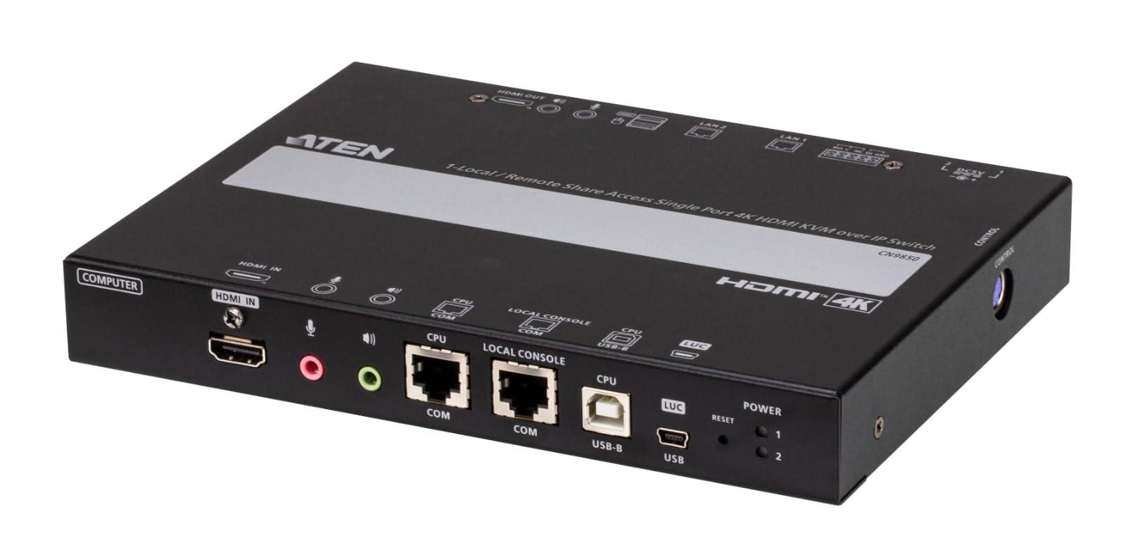 aten-cn9850-switch-kvm-over-ip-con-accesso-remoto-locale-a-1-porta-singola-4k-hdmi