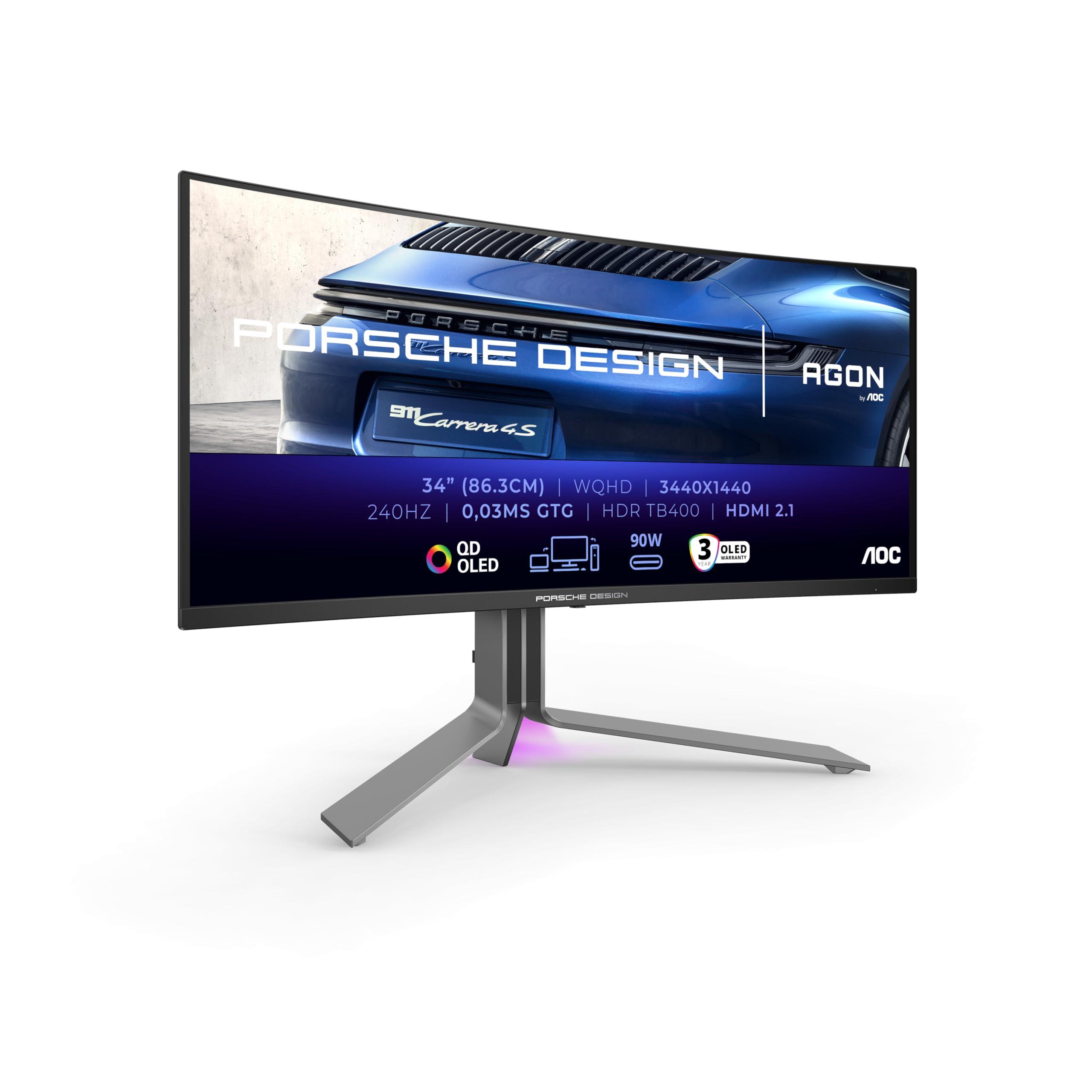 aoc-gaming-agon-pro-pd34-monitor-da-gioco-oled-wqhd-da-34-pollici-240-hz-0-03-ms-freesync-premium-pro-g-sync-comp-hdr400-3440x1440-2x-hdmi-2-1-displayport-usb-c-90-w-pd-hub-usb-nero