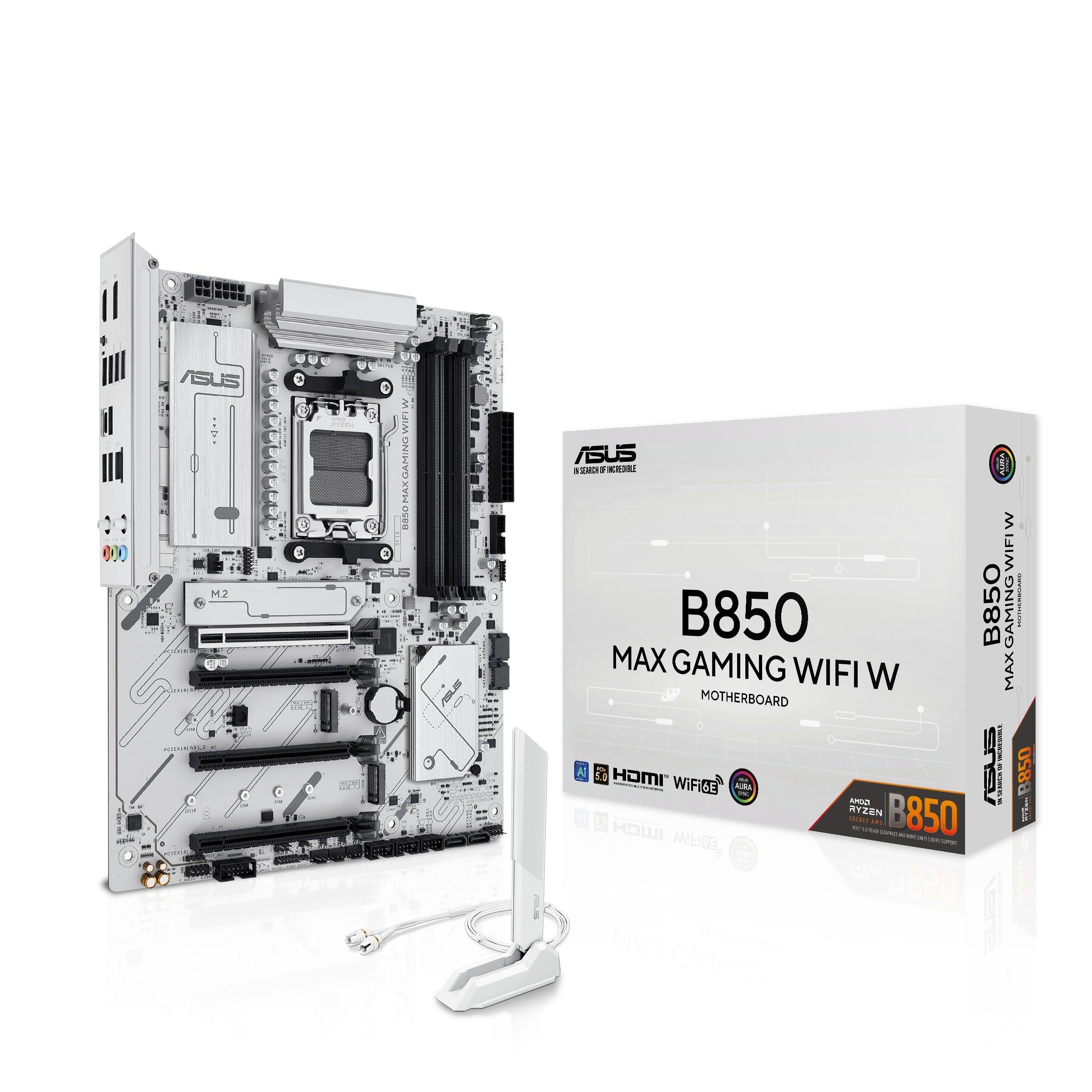 asus-b850-max-gaming-wifi-w-scheda-madre-amd-atx-8-2-1-fasi-di-alimentazione-slot-ddr5-pcie-5-0-ready-3-slot-m-2-wifi-6e-ethernet-2-5gb-usb-a-usb-c-hdmi-bios-flashback-e-aura-sync-bianca