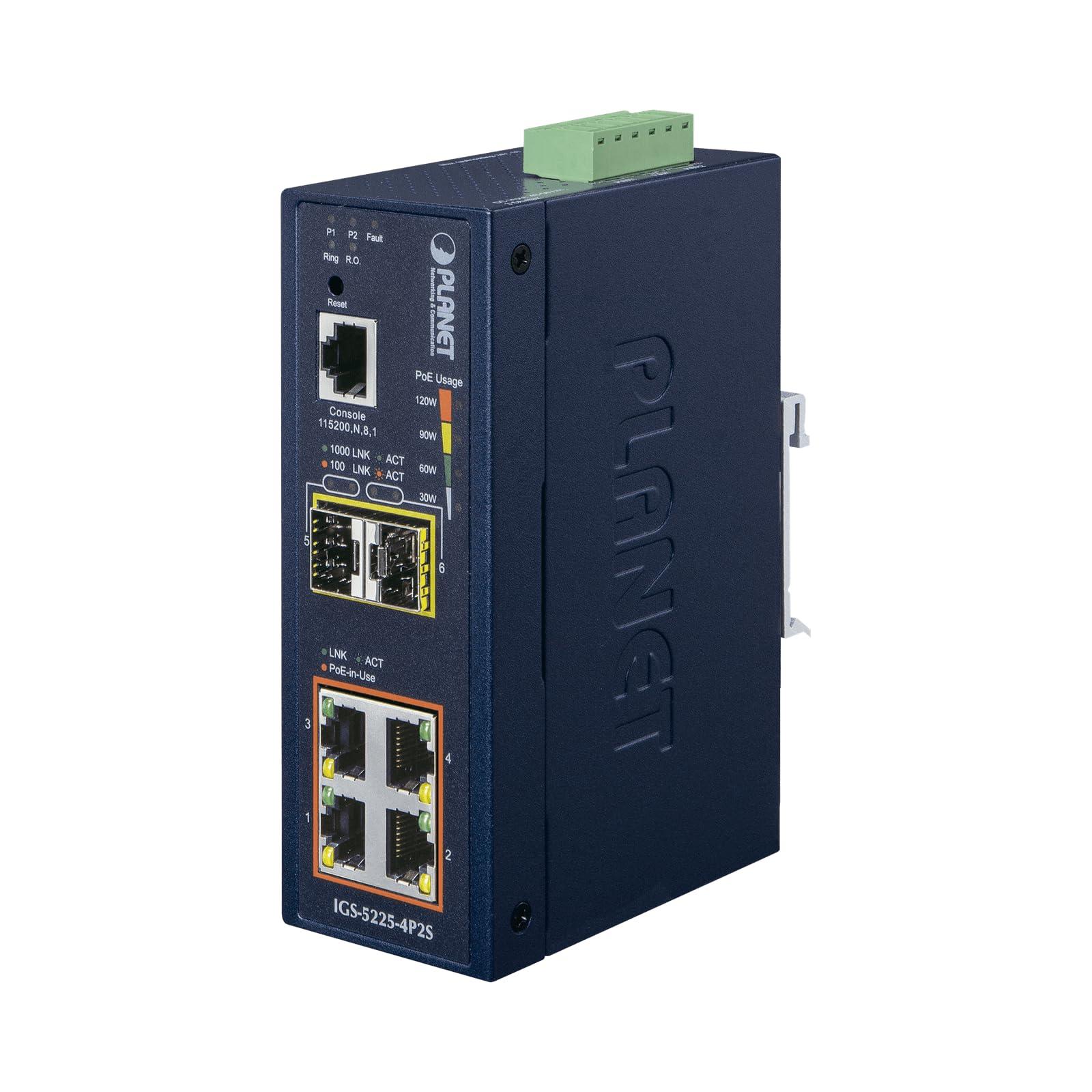 planet-ip40-industrial-l2-l4-4-port-1000t-802-3at-poe-2-port-igs-5225-4p2s-1000t-802-3at-poe-2-port-100-1000x-sfp-full-managed-switch