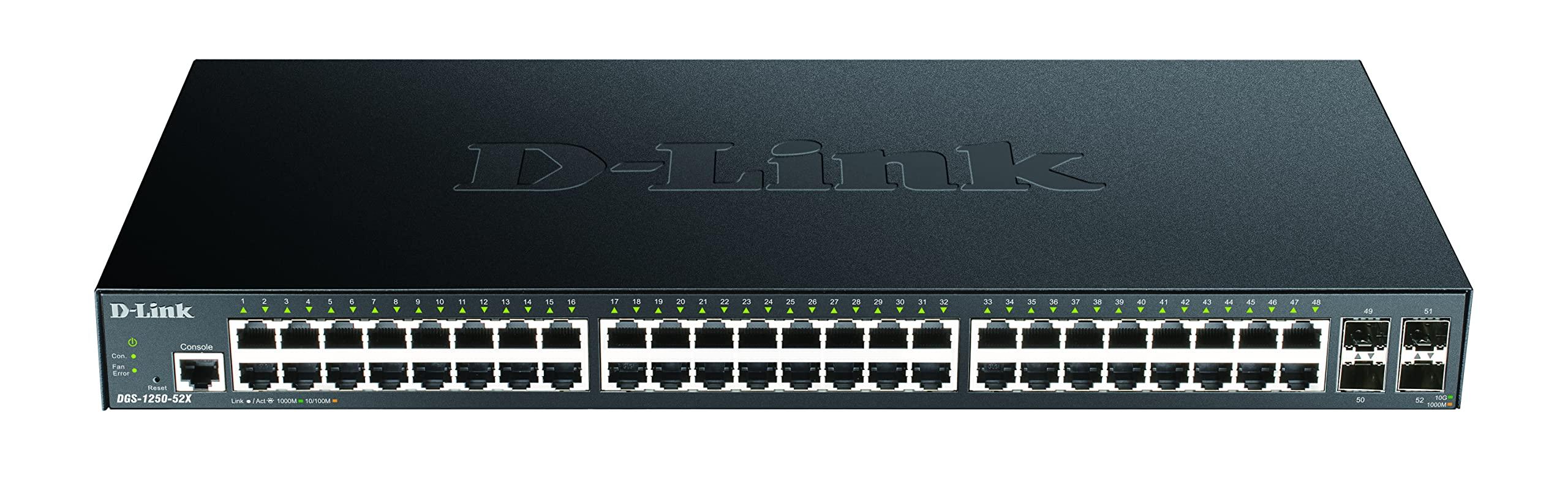 d-link-dgs-1250-52x-e-52-porte-layer-2-3-smart-managed-gigabit-switch-48x-porte-base-t-4x-10g-sfp-solo-cavo-di-alimentazione-ue