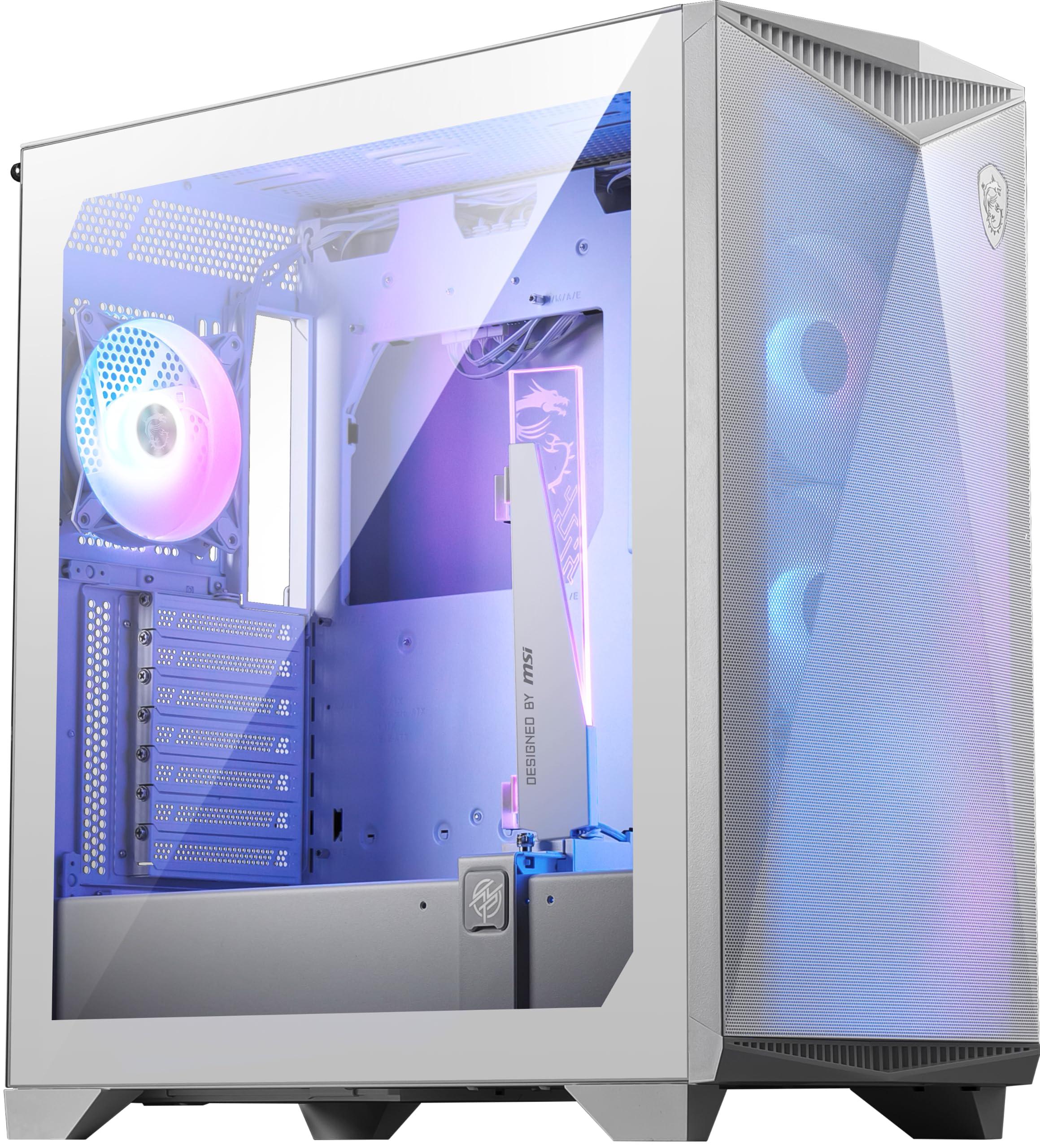 msi-mpg-gungnir-300r-airflow-white-case-mid-tower-supporto-e-atx-4-ventole-argb-da-120mm-con-hub-montaggio-gpu-verticale-con-stand-filtri-antipolvere-gestione-cavi-usb-type-c-20gbps