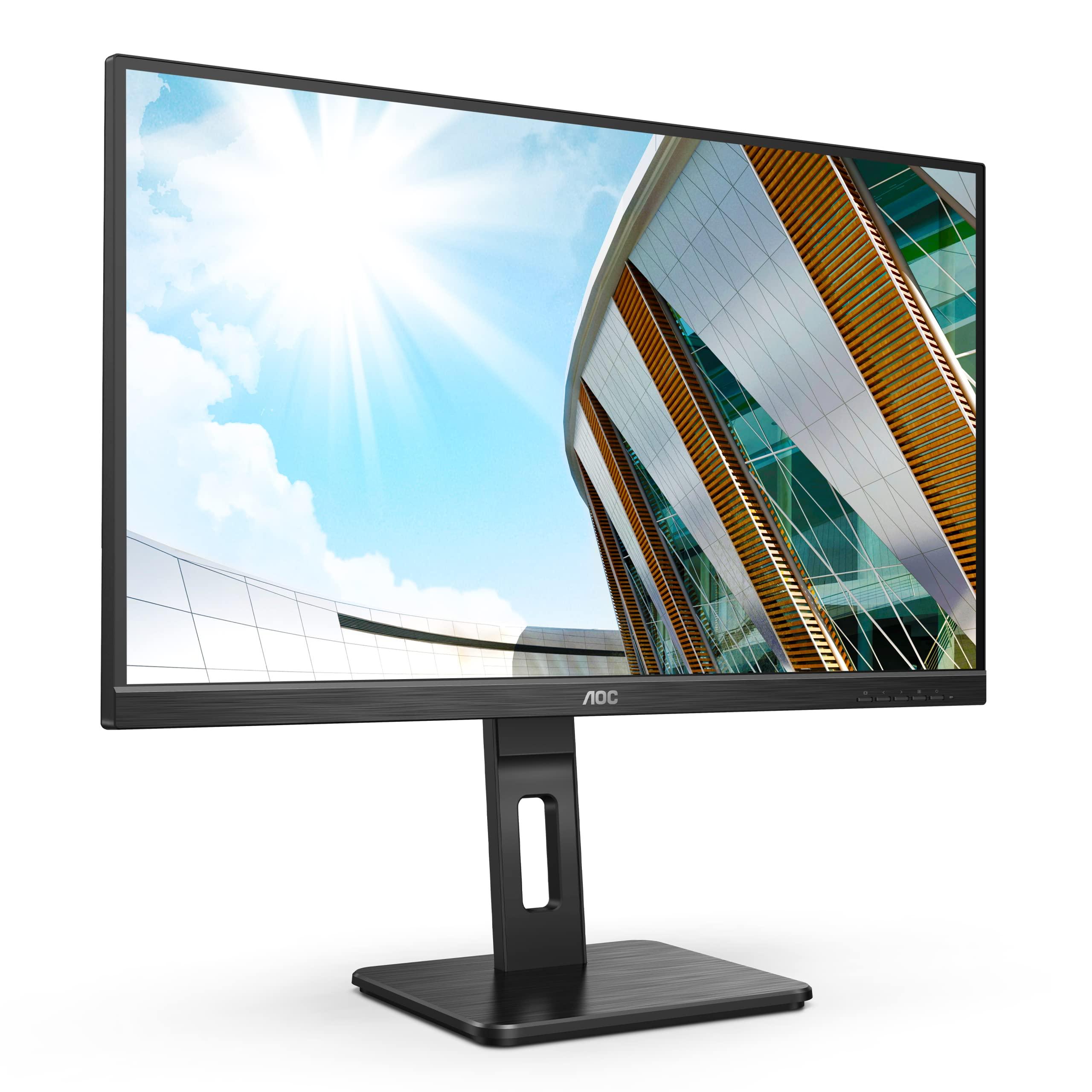 aoc-q27p2q-monitor-qhd-da-27-regolabile-in-altezza-2560-x-1440-75-hz-vga-hdmi-displayport-hub-usb-colore-nero