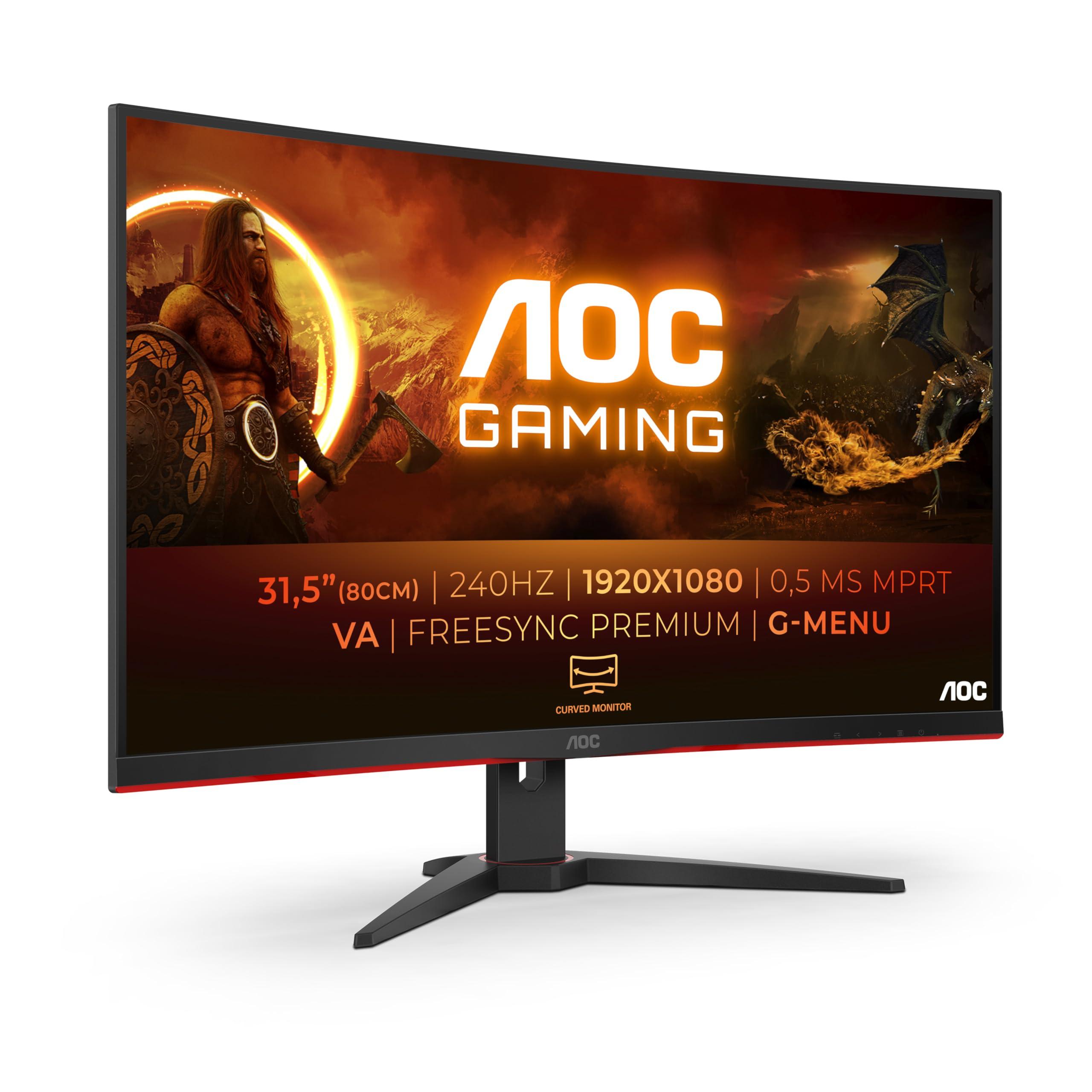 aoc-gaming-c32g2ze-monitor-curvo-fhd-da-32-240-hz-1-ms-freesync-premium-1920-x-1080-hdmi-displayport-colore-nero-rosso