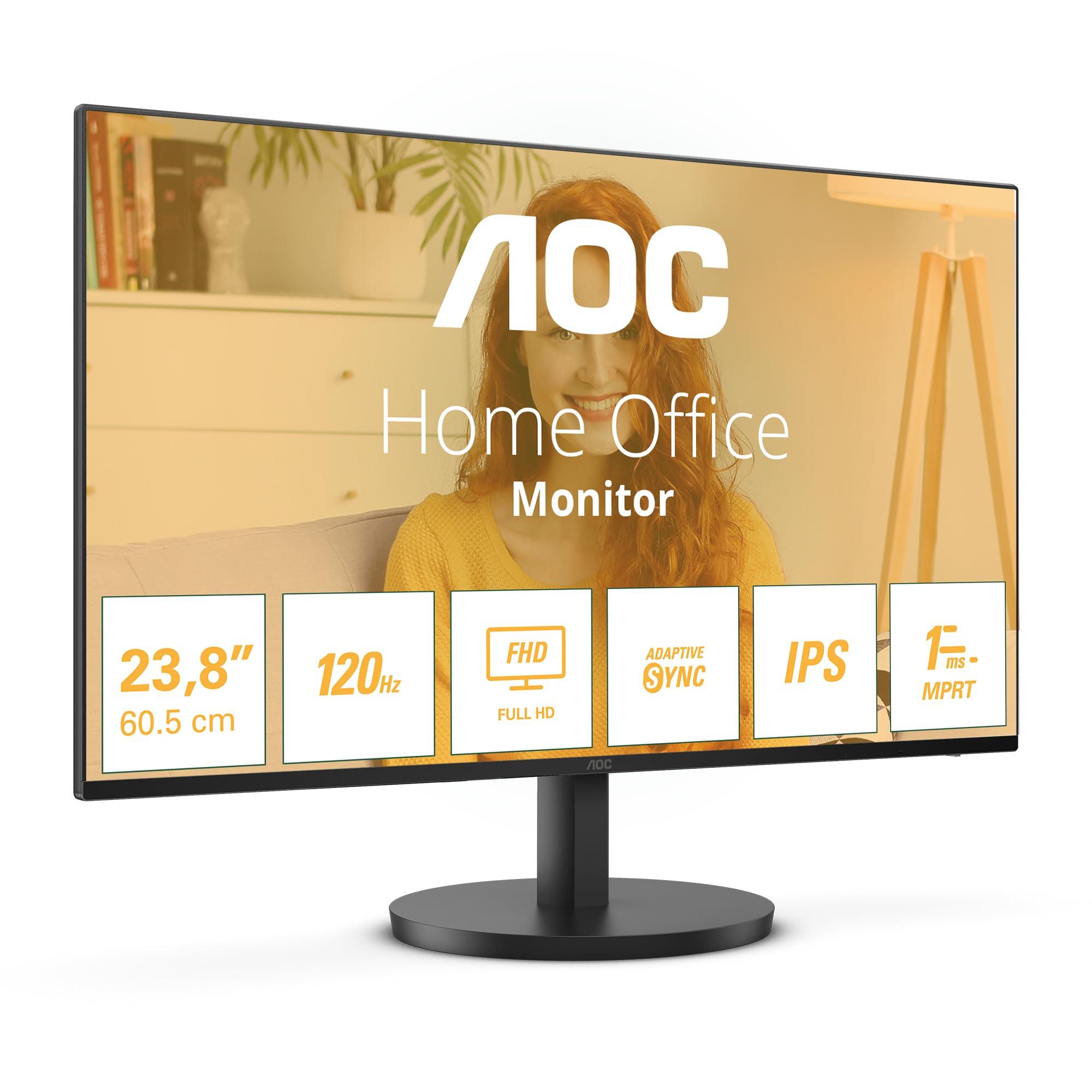 aoc-24b3ca2-monitor-full-hd-24-pollici-altoparlante-integrato-1920x1080-100-hz-hdmi-usb-c-65-w-power-delivery-hub-usb-nero