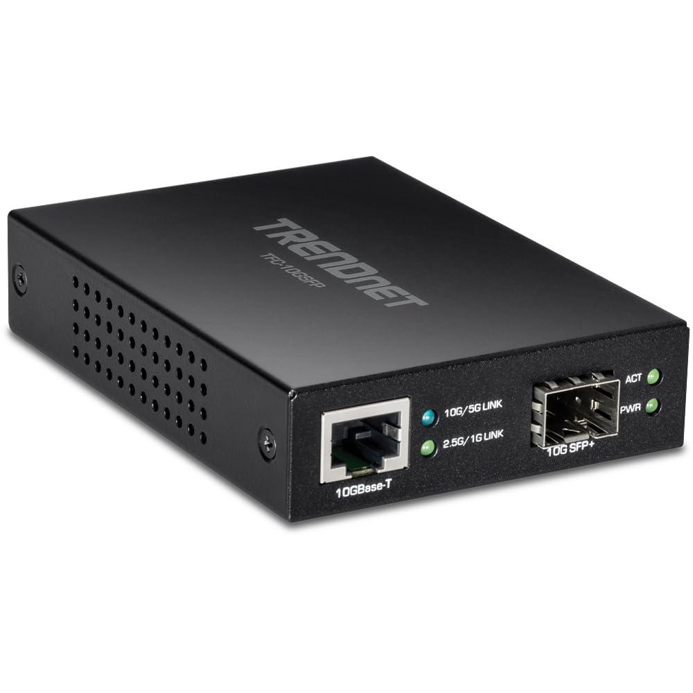 trendnet-convertitore-multimediale-in-fibra-da-10gbase-t-a-sfp-tfc-10gsfp-1-porta-rj-45-da-10-g-1-slot-sfp-da-10-gbps-da-sfp-a-rj-45-da-10-g-adattatore-di-alimentazione-incluso